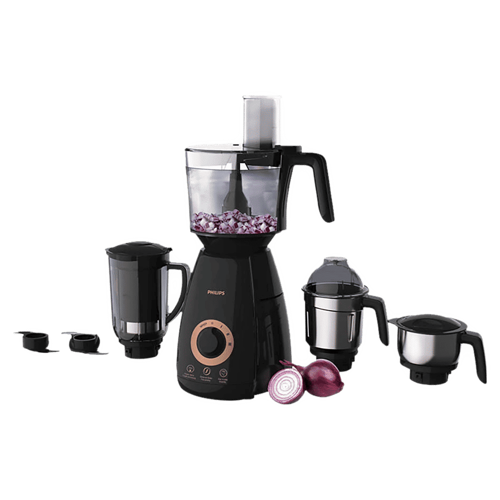 PHILIPS Avance Collection 750 Watt 4 Jars Mixer Grinder (20000 RPM, Gear Drive Technology, Black)_5
