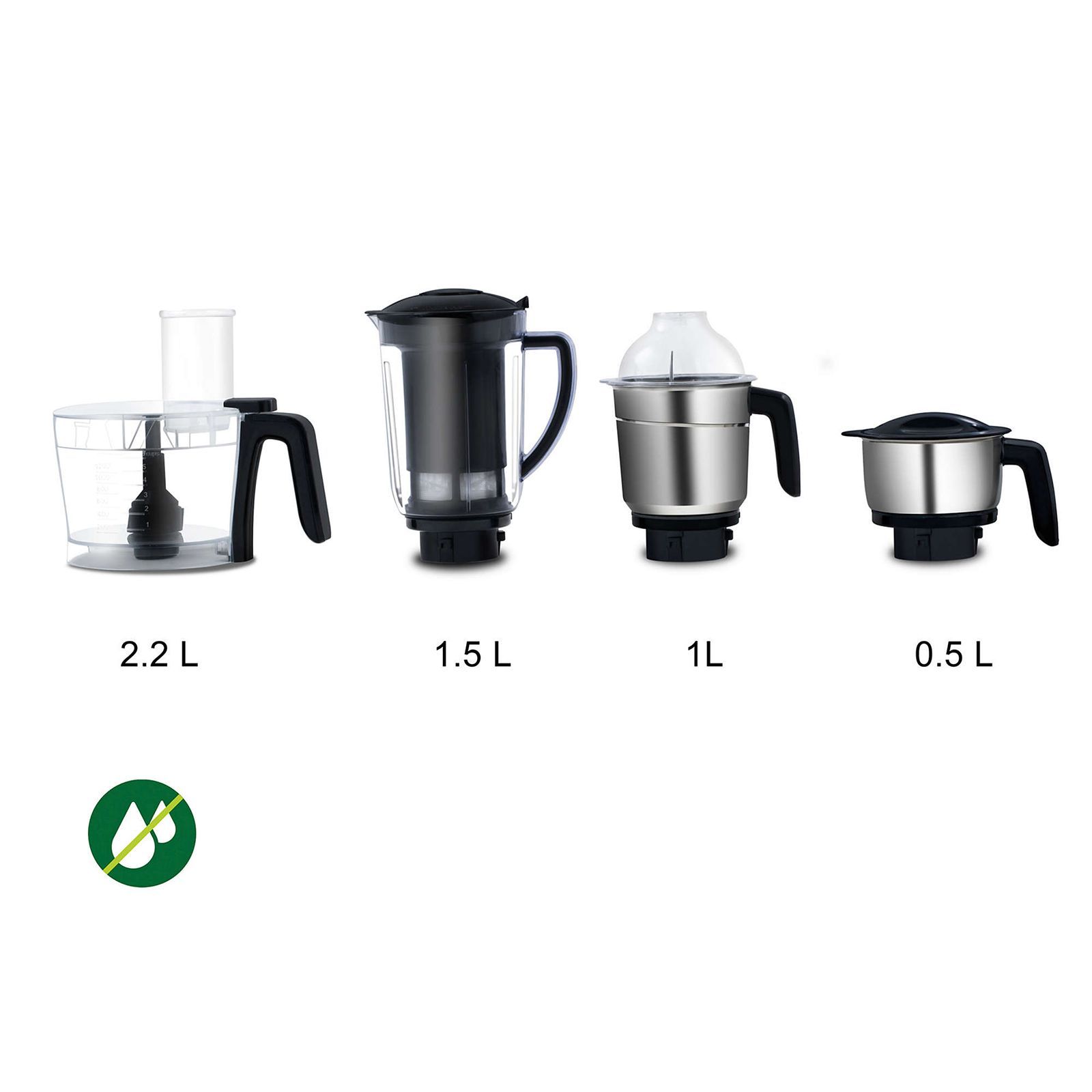 PHILIPS Avance Collection 750 Watt 4 Jars Mixer Grinder (20000 RPM, Gear Drive Technology, Black)_9