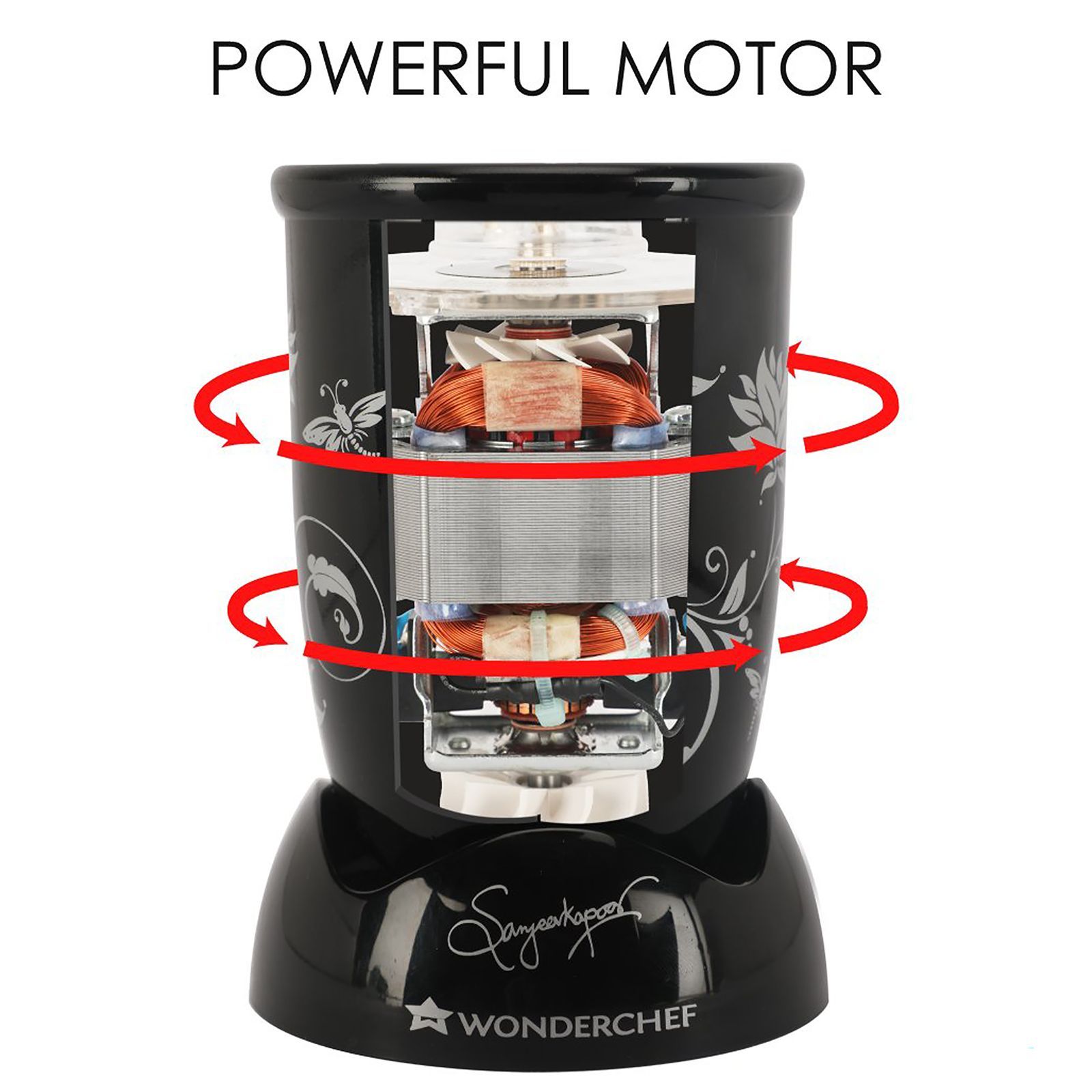 WONDERCHEF Nutri-Blend 400 Watt 2 Jars Mixer Grinder Blender (22000 RPM, Specialised Functions, Black) WONDERCHEF Nutri-Blend 400 Watt 2 Jars Mixer Grinder Blender (22000 RPM, Specialised Functions, Black)_17