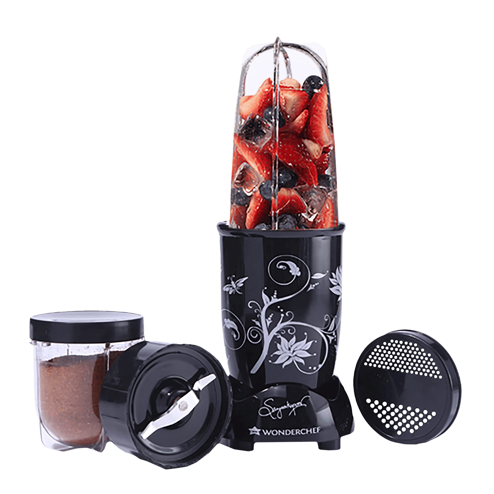 WONDERCHEF Nutri-Blend 400 Watt 2 Jars Mixer Grinder Blender (22000 RPM, Specialised Functions, Black) WONDERCHEF Nutri-Blend 400 Watt 2 Jars Mixer Grinder Blender (22000 RPM, Specialised Functions, Black)_4