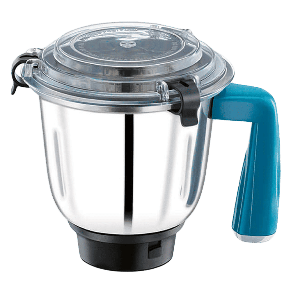 BAJAJ Twister Fruity 750 Watt 3 Jars Mixer Grinder (SS 304 Grade Blades, White and Blue)_6