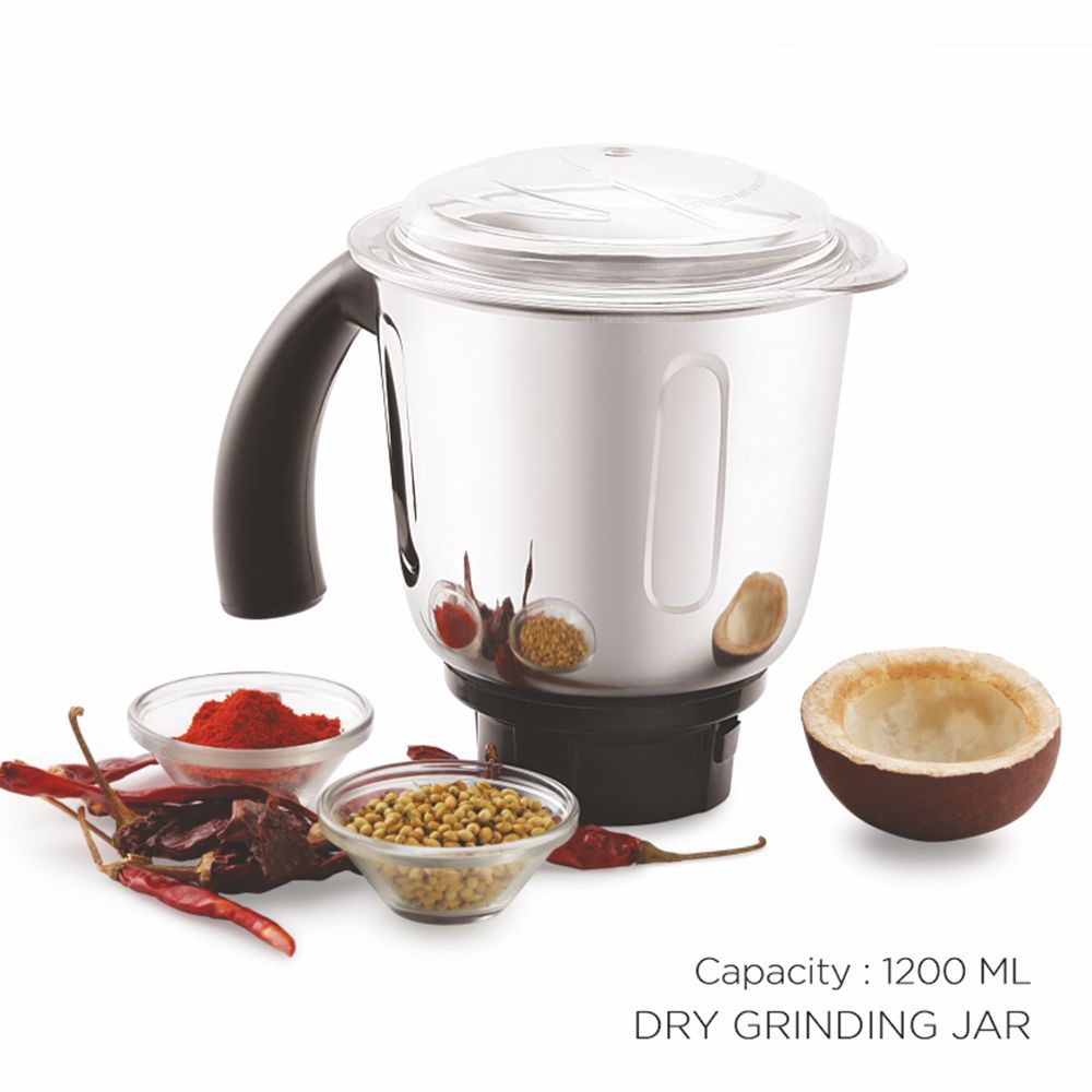 BOSS Cyclone 750 Watt 4 Jars Mixer Grinder (18000 RPM, LED Indicators, Silver)_8