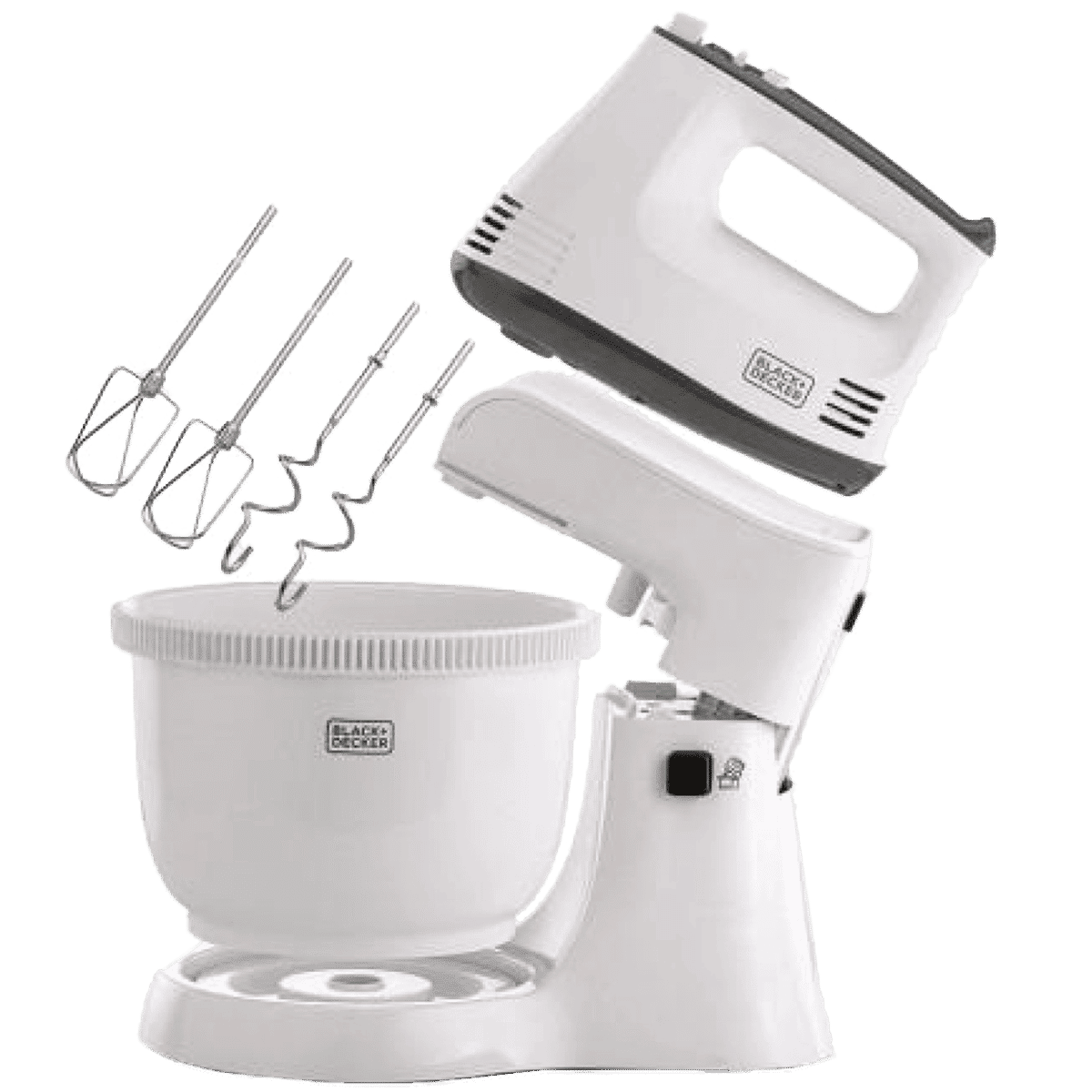BLACK+DECKER M700 300 Watt 5 Speed Stand Mixer (Single Motor, White) BLACK+DECKER M700 300 Watt 5 Speed Stand Mixer (Single Motor, White)_1
