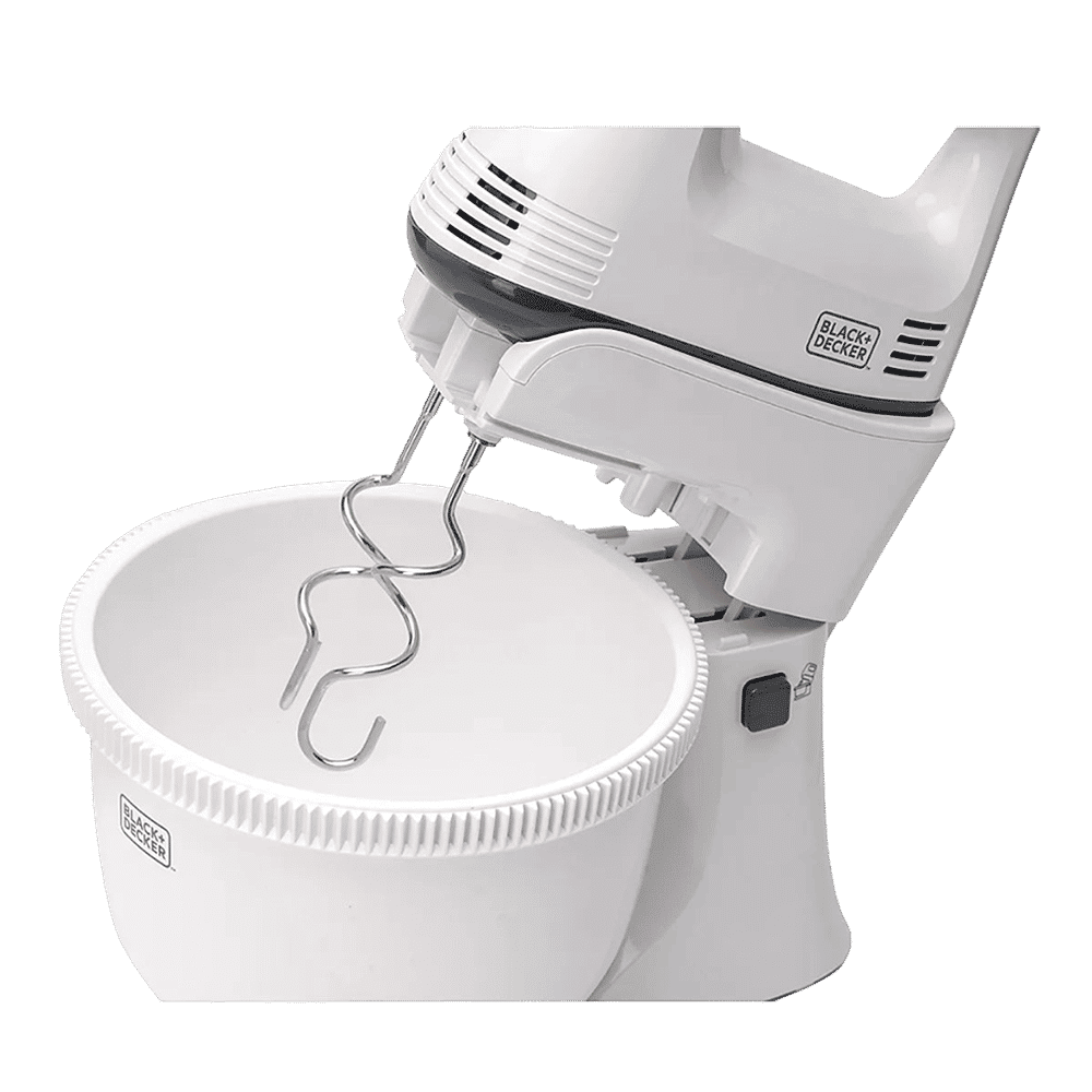 BLACK+DECKER M700 300 Watt 5 Speed Stand Mixer (Single Motor, White) BLACK+DECKER M700 300 Watt 5 Speed Stand Mixer (Single Motor, White)_14