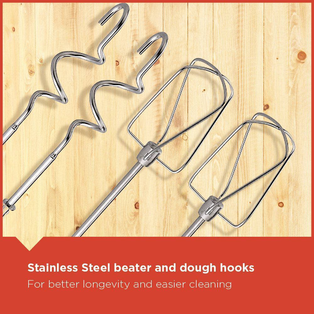 BLACK+DECKER M700 300 Watt 5 Speed Stand Mixer (Single Motor, White) BLACK+DECKER M700 300 Watt 5 Speed Stand Mixer (Single Motor, White)_17