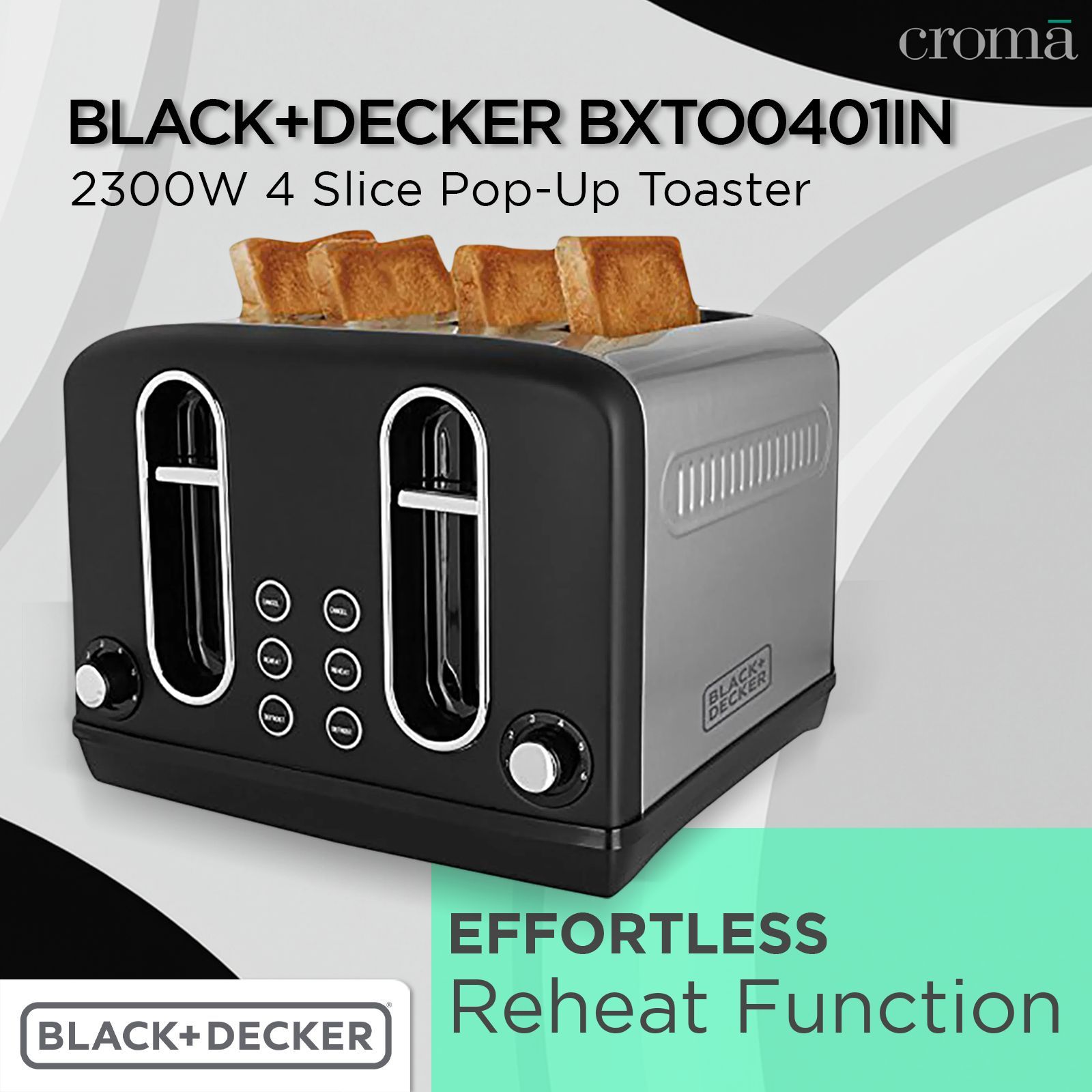 BLACK+DECKER BXTO0401IN 2300W 4 Slice Pop-Up Toaster with Cool Touch Handle (Grey) BLACK+DECKER BXTO0401IN 2300W 4 Slice Pop-Up Toaster with Cool Touch Handle (Grey)_11