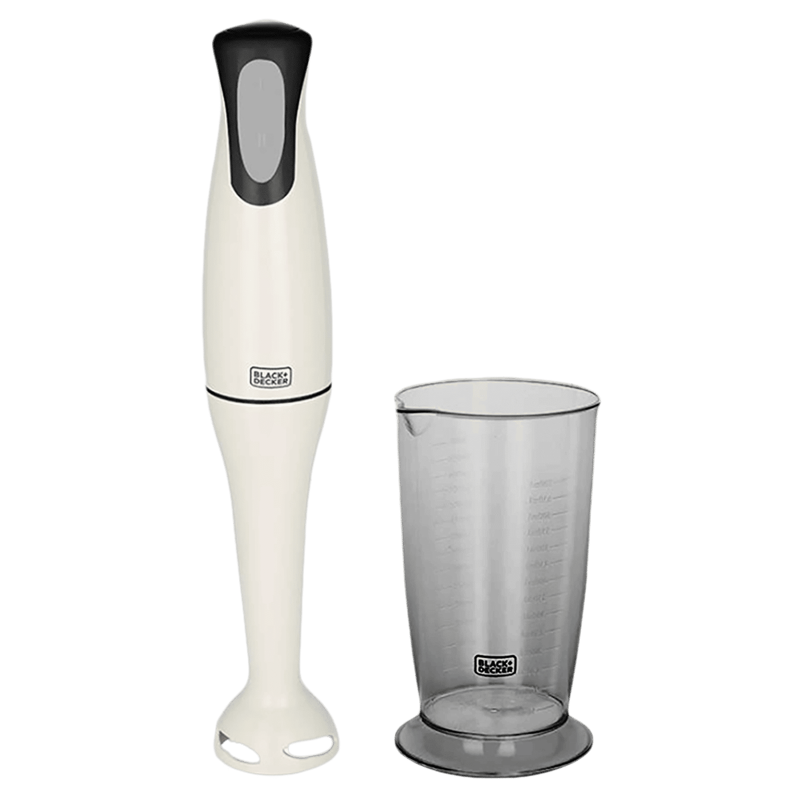 BLACK&DECKER 200 Watt 2 Speed Hand Blender (Ergonomic & Elegant Design, White)_1