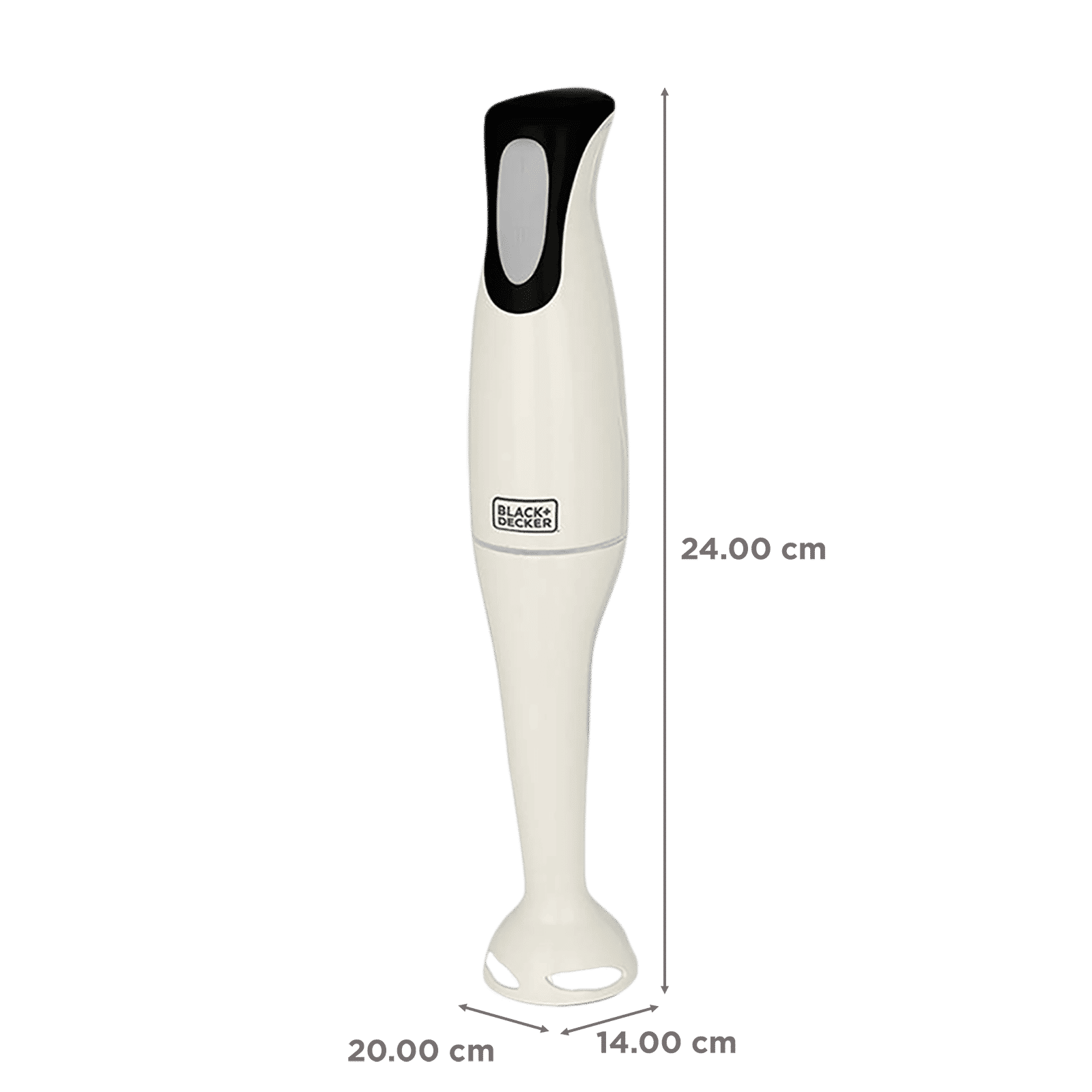 BLACK&DECKER 200 Watt 2 Speed Hand Blender (Ergonomic & Elegant Design, White)_3