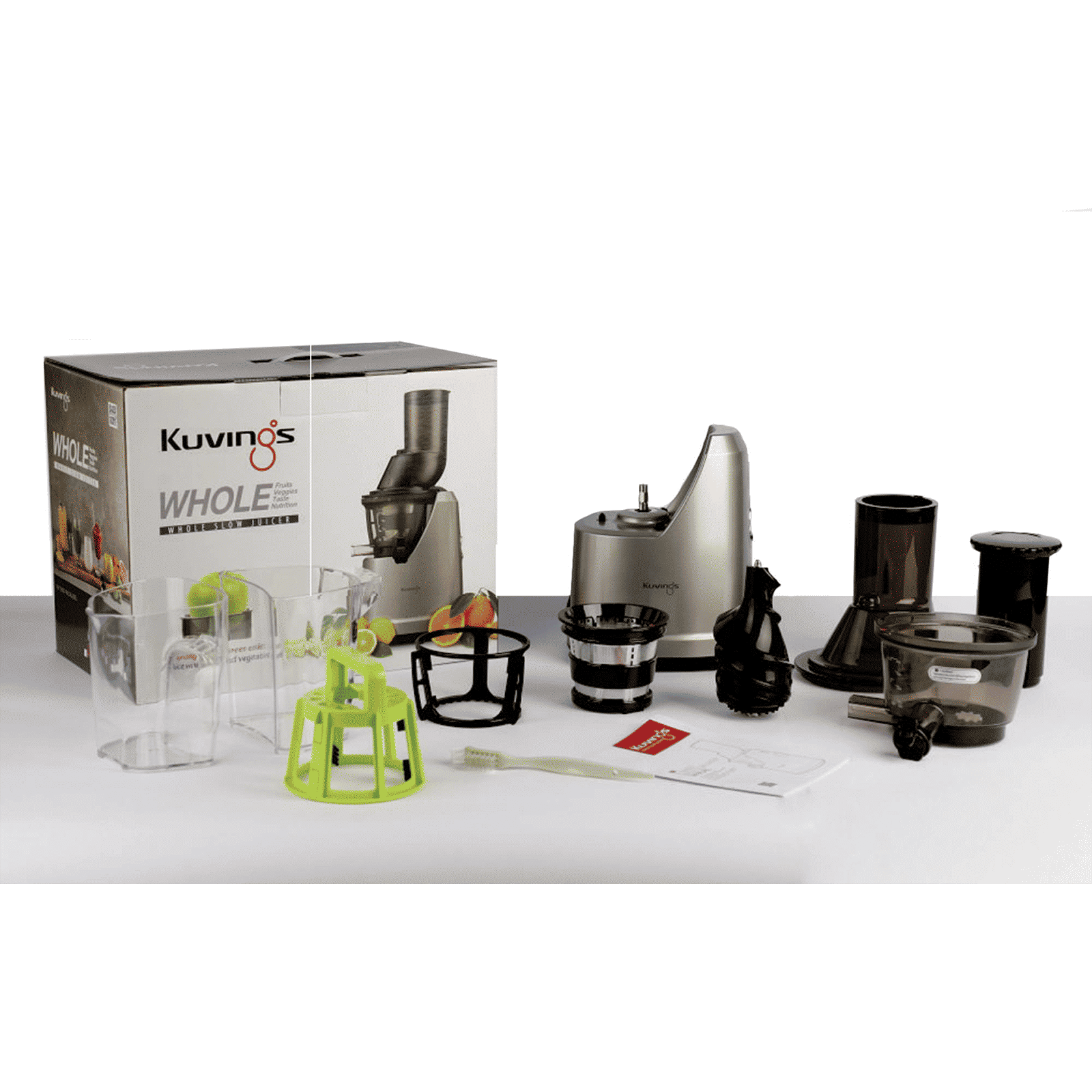 Kuvings B1700 240 Watt 1 Jar Cold Press Slow Juicer (50 RPM, 3-in-1 Multi Function, Dark Silver)_17