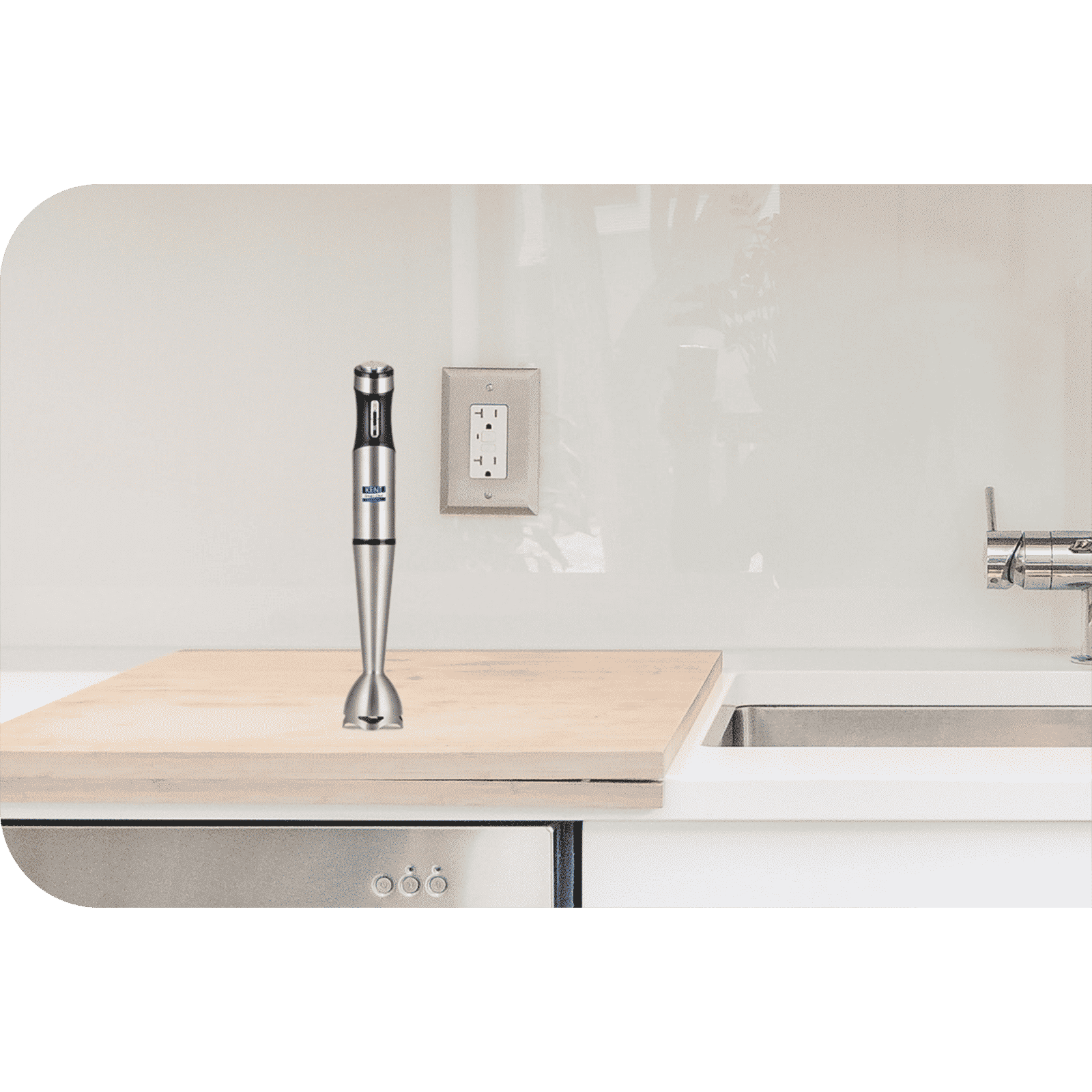 KENT 400 Watt 3 Speed Hand Blender (Low Noise Operation, Silver)_8