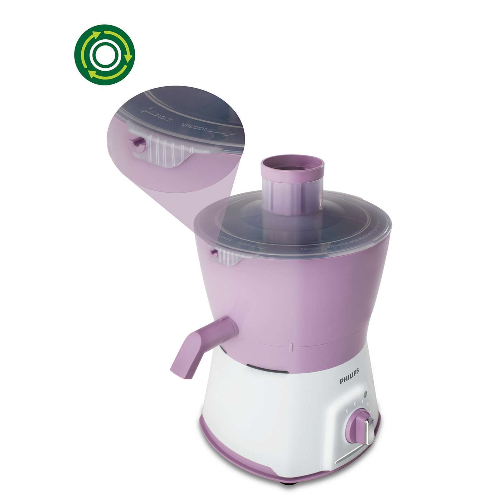 Philips Viva Collection 600 Watt 3 Jars Juicer Mixer Grinder (20000 RPM, Overload Protection, White & Lilac)_11