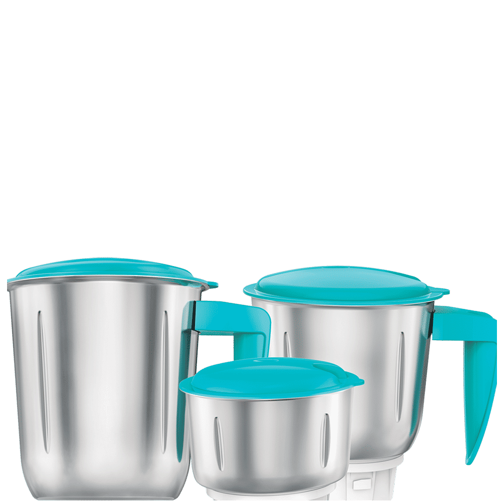 HAVELLS Aspro 500 Watt 3 Jars Mixer Grinder (21000 RPM, Motor Cooling Technology, White/Light Blue)_6