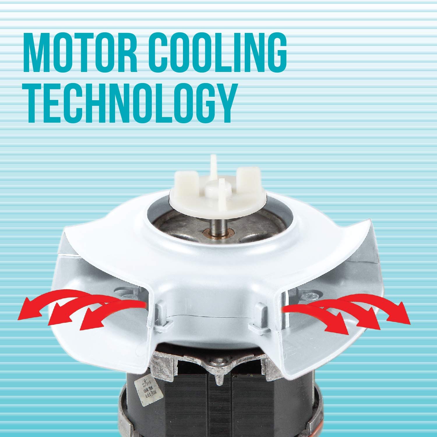 HAVELLS Aspro 500 Watt 3 Jars Mixer Grinder (21000 RPM, Motor Cooling Technology, White/Light Blue)_13