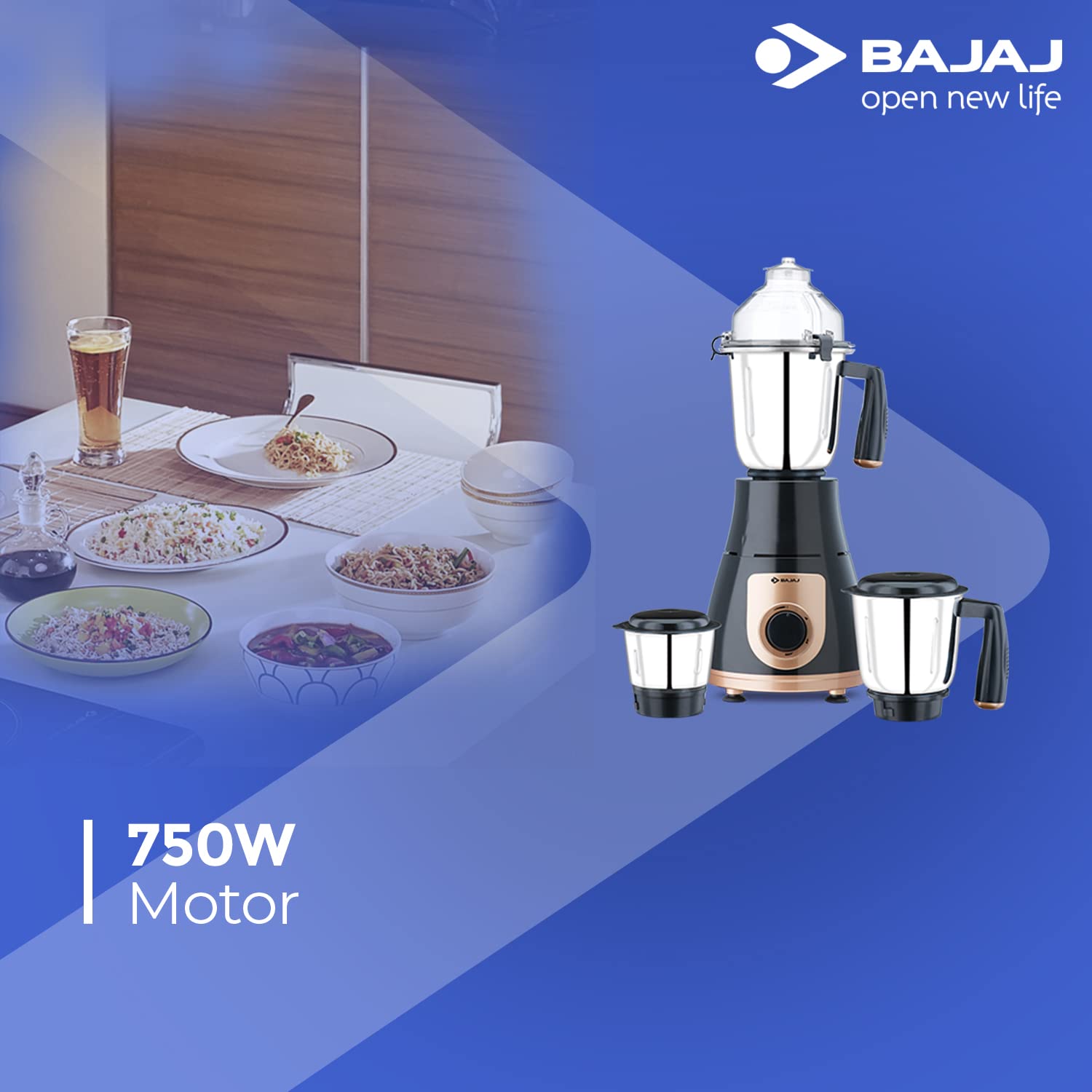 BAJAJ GX 3701 750 Watt 3 Jars Mixer Grinder (18000 RPM, Nutri Pro Feature, Black) BAJAJ GX 3701 750 Watt 3 Jars Mixer Grinder (18000 RPM, Nutri Pro Feature, Black)_18