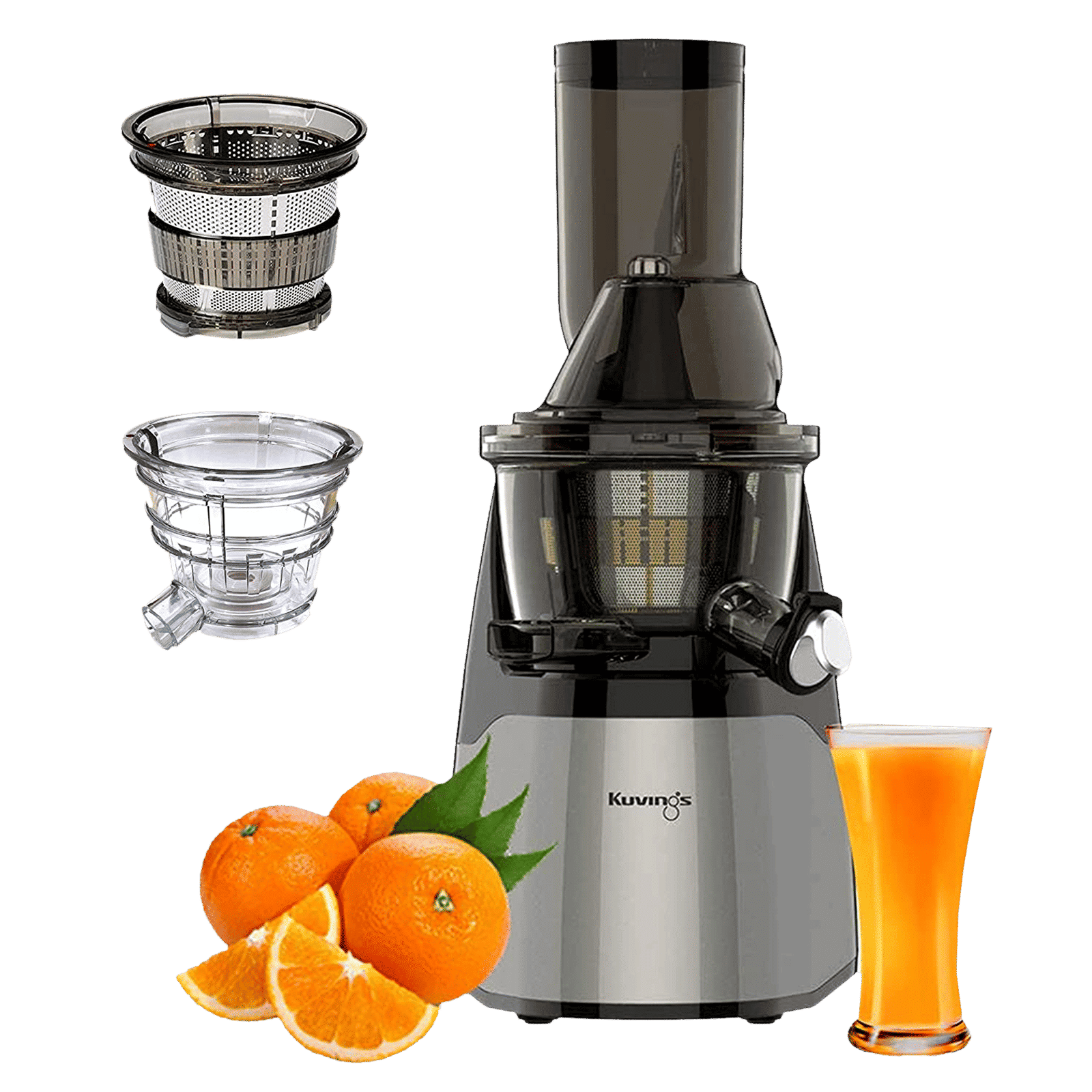 Kuvings EVO700 240 Watt Cold Press Slow Juicer (50 RPM, 3-in-1 Multi Function, Metallic Silver)_7