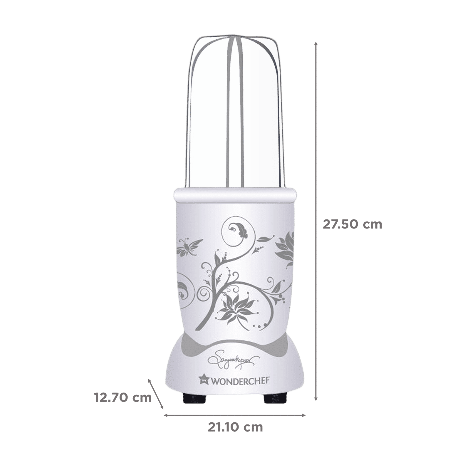 WONDERCHEF Nutri-Blend 400 Watt 2 Jars Mixer Grinder Blender (22000 RPM, All-In-One System, White) WONDERCHEF Nutri-Blend 400 Watt 2 Jars Mixer Grinder Blender (22000 RPM, All-In-One System, White)_3