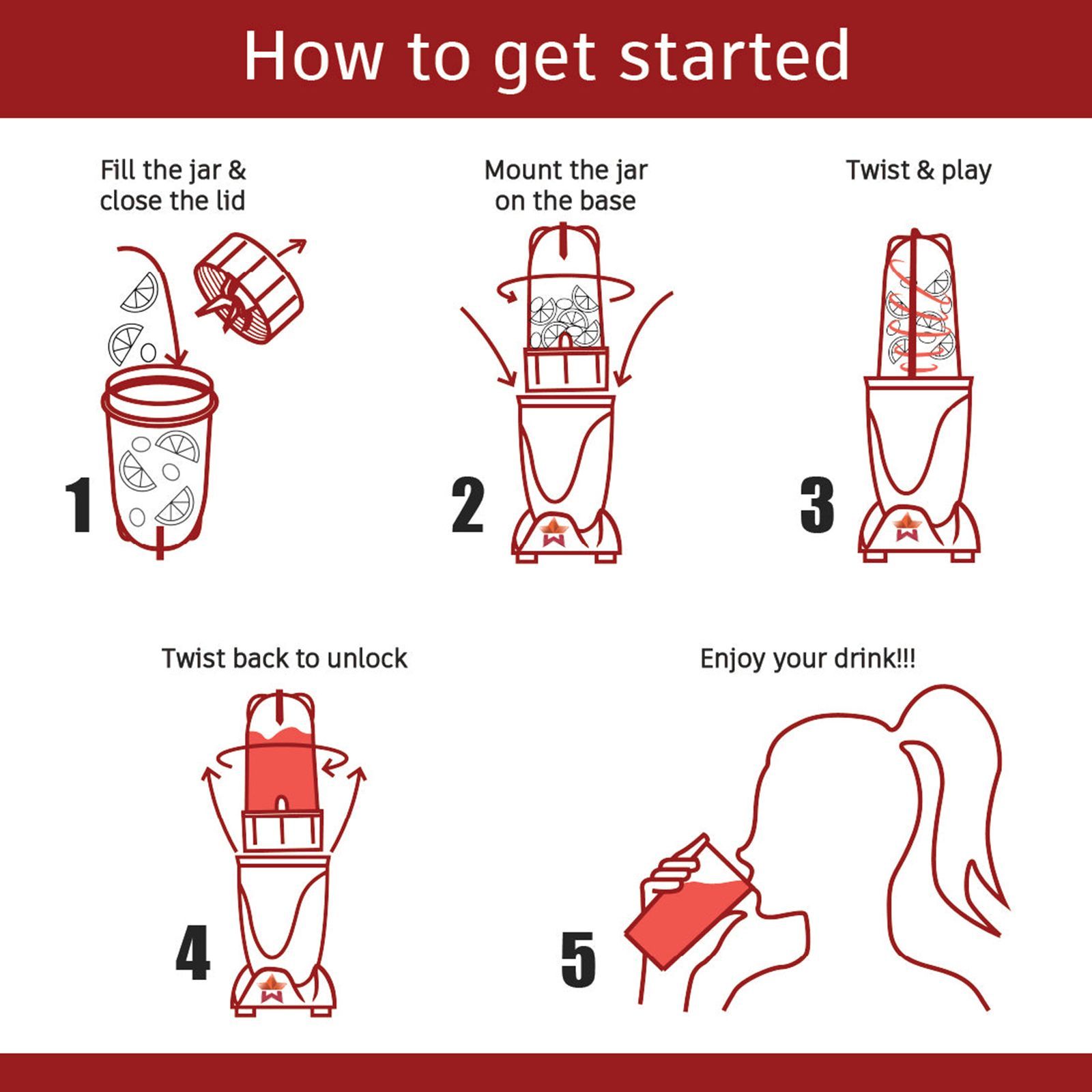 WONDERCHEF Nutri-Blend 400 Watt 2 Jars Mixer Grinder Blender (22000 RPM, All-In-One System, Red) WONDERCHEF Nutri-Blend 400 Watt 2 Jars Mixer Grinder Blender (22000 RPM, All-In-One System, Red)_9