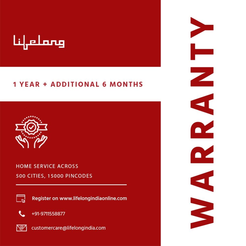 Lifelong Maxo 500 Watt 3 Jars Mixer Grinder (18000 RPM, Overload Protection, Blue) Lifelong Maxo 500 Watt 3 Jars Mixer Grinder (18000 RPM, Overload Protection, Blue)_10