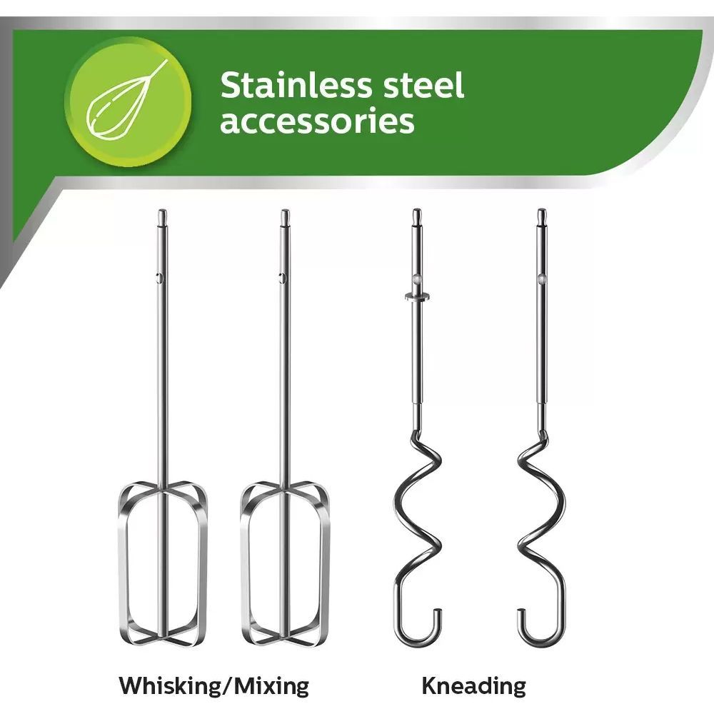 PHILIPS Daily Collection 300 Watt 5 Speed Hand Mixer with 4 Attachments (Non-Slip Grip, Black) PHILIPS Daily Collection 300 Watt 5 Speed Hand Mixer with 4 Attachments (Non-Slip Grip, Black)_19