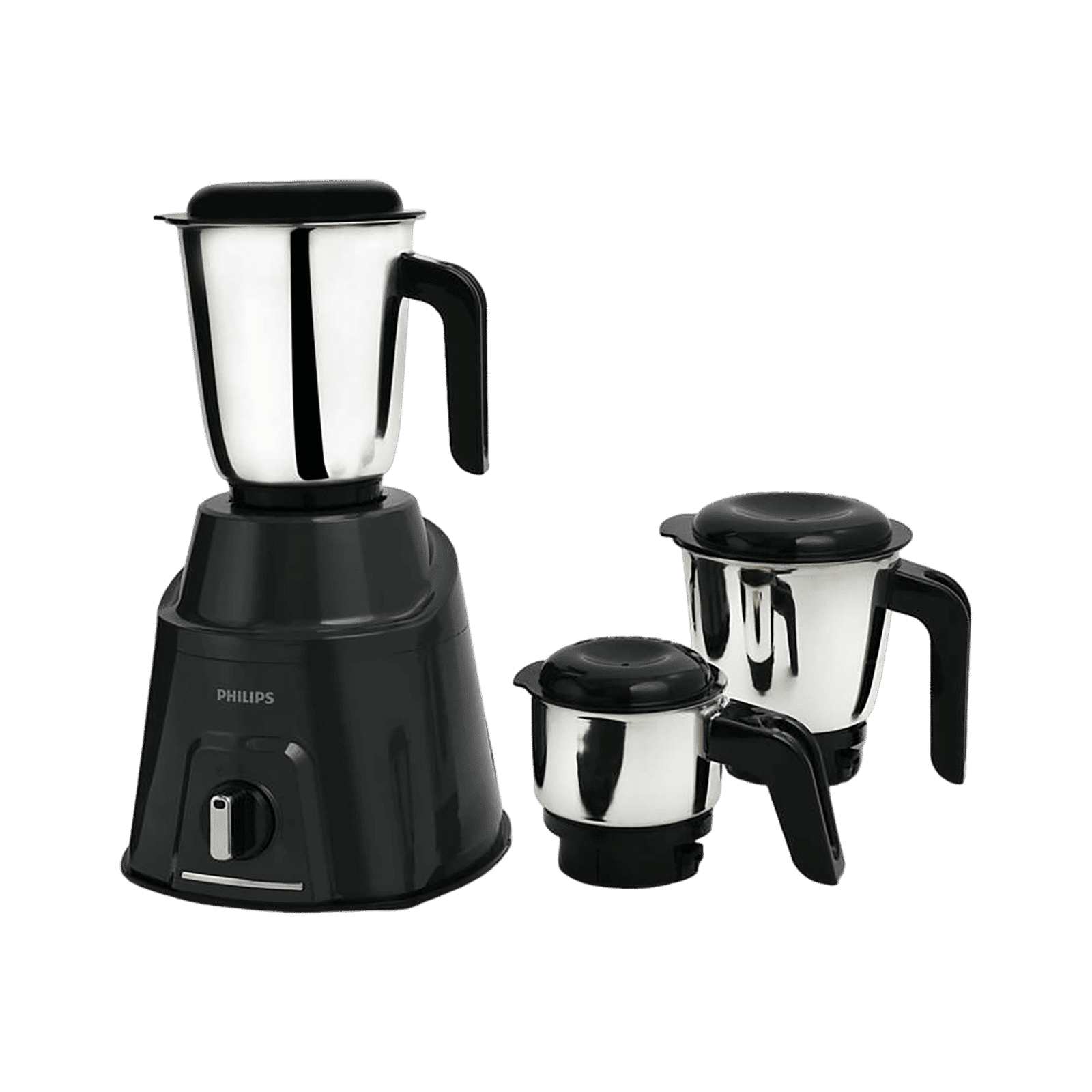 PHILIPS Viva Collection 750 Watt 3 Jars Mixer Grinder (19000 RPM, Overload Protection, Cashmere Grey & Bold Black)_1