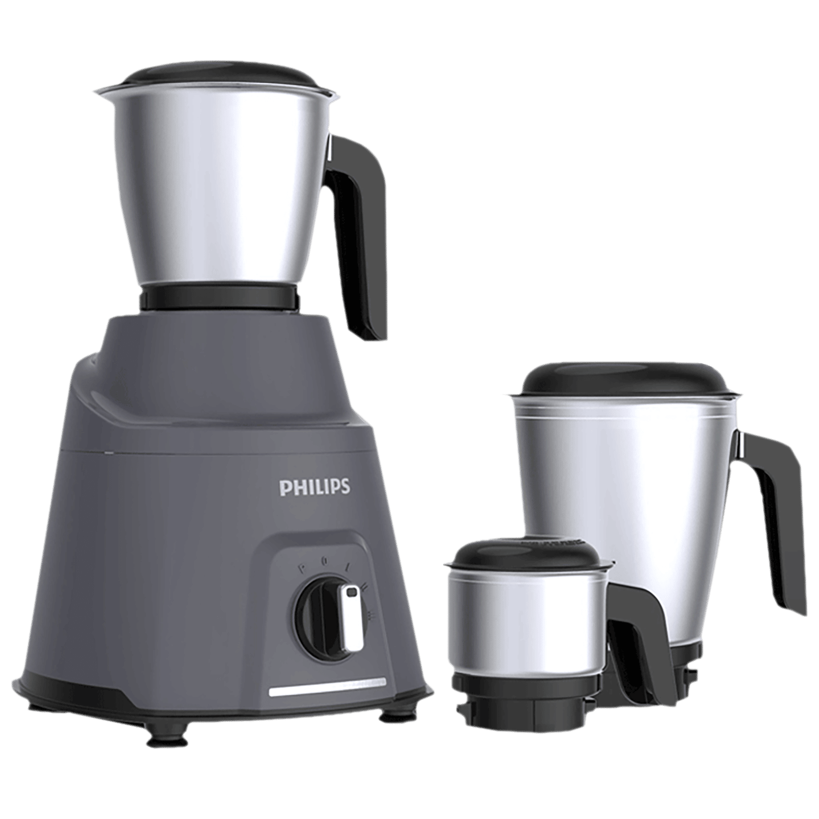PHILIPS Viva Collection 750 Watt 3 Jars Mixer Grinder (19000 RPM, Overload Protection, Cashmere Grey & Bold Black)_6