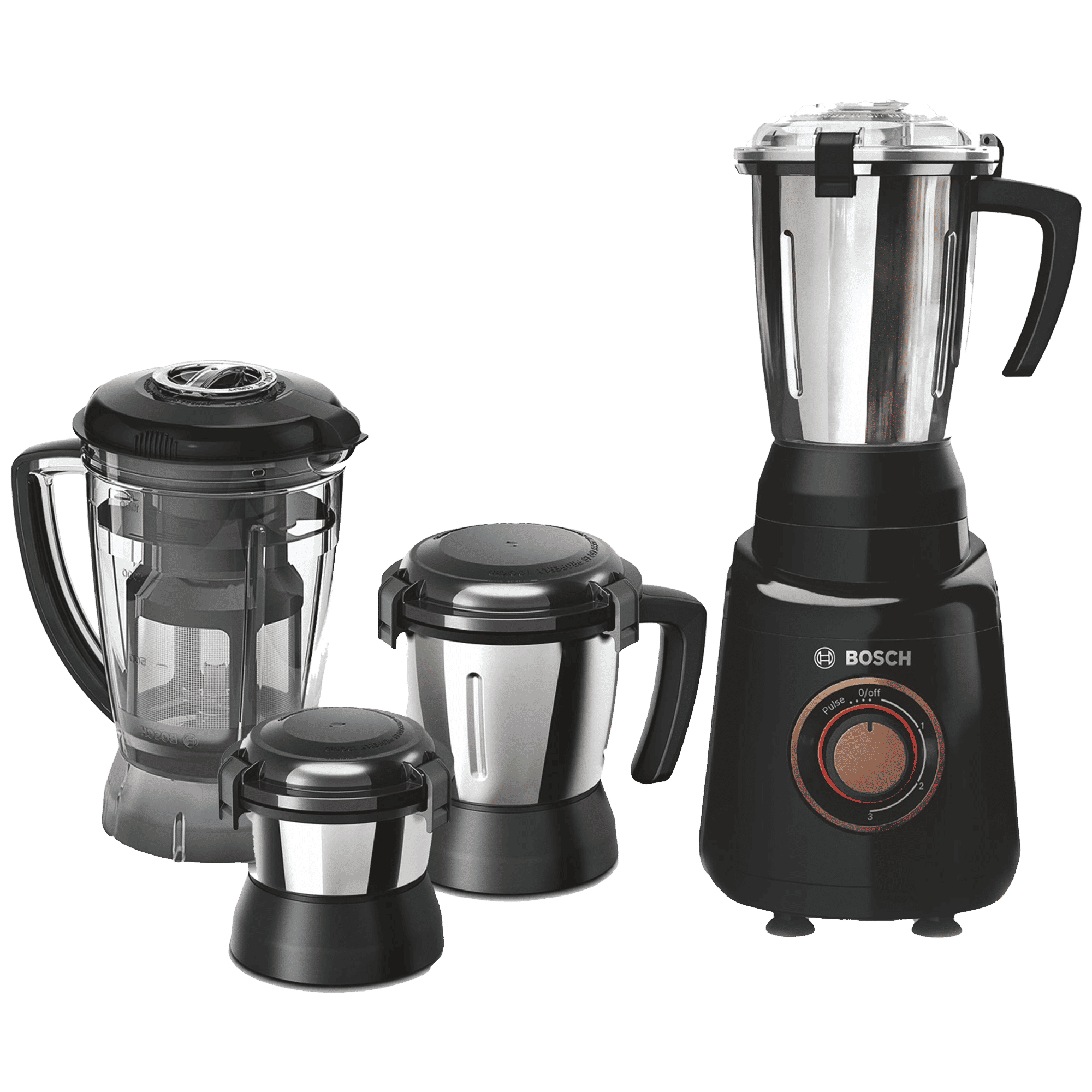 BOSCH TrueMixx 750 Watt 4 Jars Mixer Grinder (22000 RPM, HiFlux Motor, Black)_2