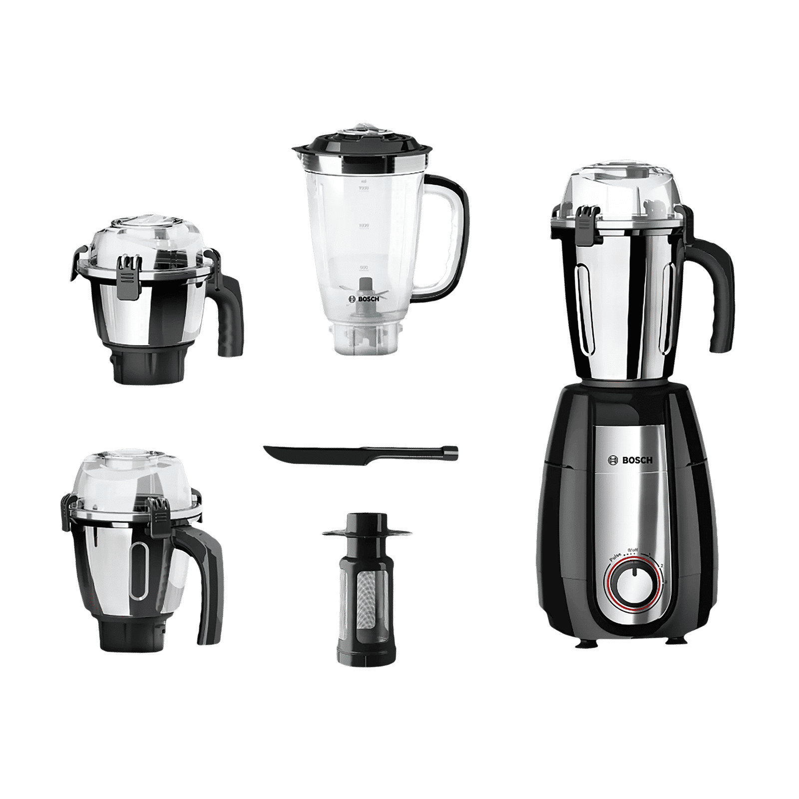 BOSCH TrueMixx Pro 750 Watt 4 Jars Mixer Grinder (22000 RPM, HiFlux Motor, Black)_14