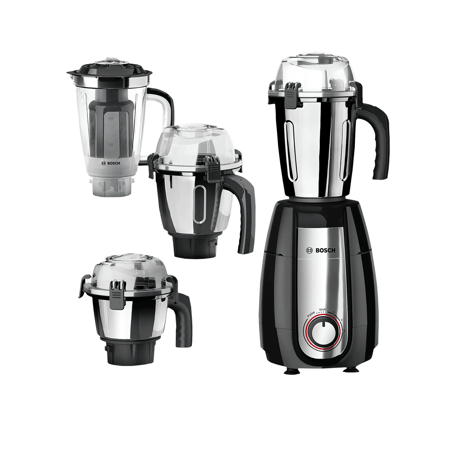 BOSCH TrueMixx Pro 750 Watt 4 Jars Mixer Grinder (22000 RPM, HiFlux Motor, Black)_4