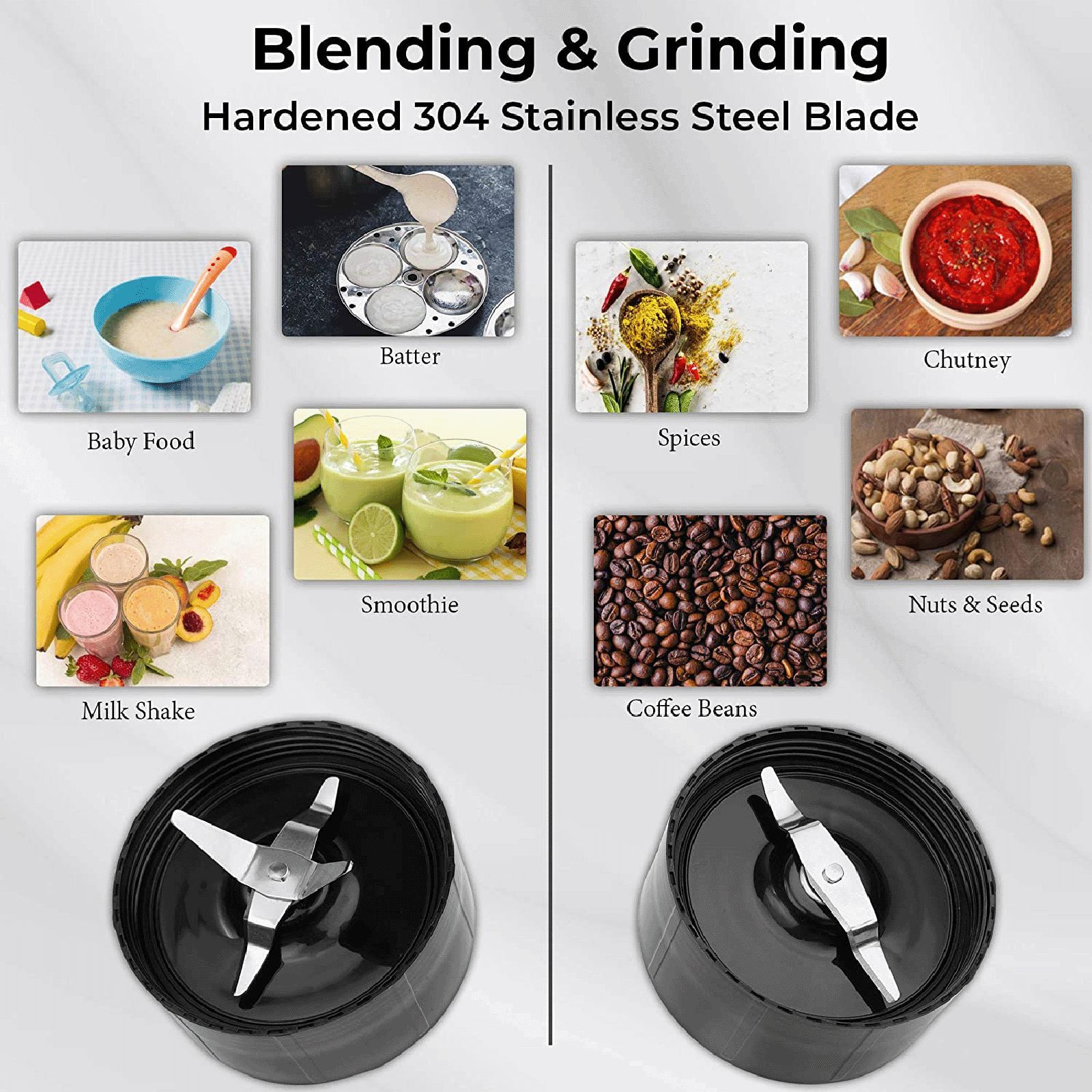 Balzano Nutri 500 Watt 2 Jars Blender (20000 RPM, Single Knob Operation, Silver) Balzano Nutri 500 Watt 2 Jars Blender (20000 RPM, Single Knob Operation, Silver)_15