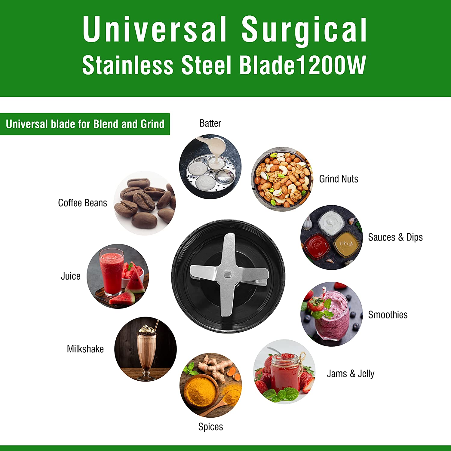 Balzano 1200 Watt 3 Jars Blender (28000 RPM, High Speed Operation, Black)_10