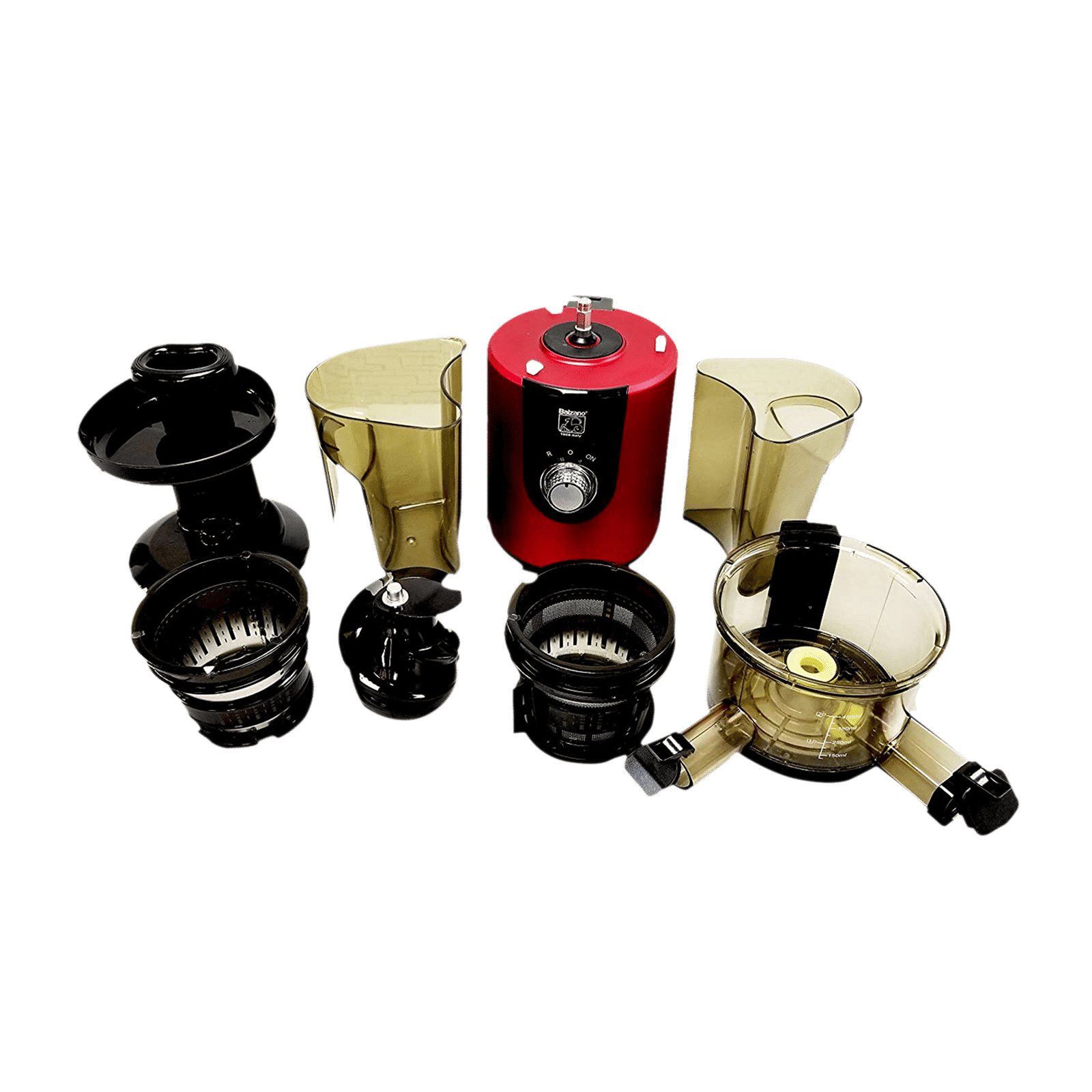 Balzano 180 Watt 1 Jar Cold Press Slow Juicer (55 RPM, Juicemax Technology, Red)_4