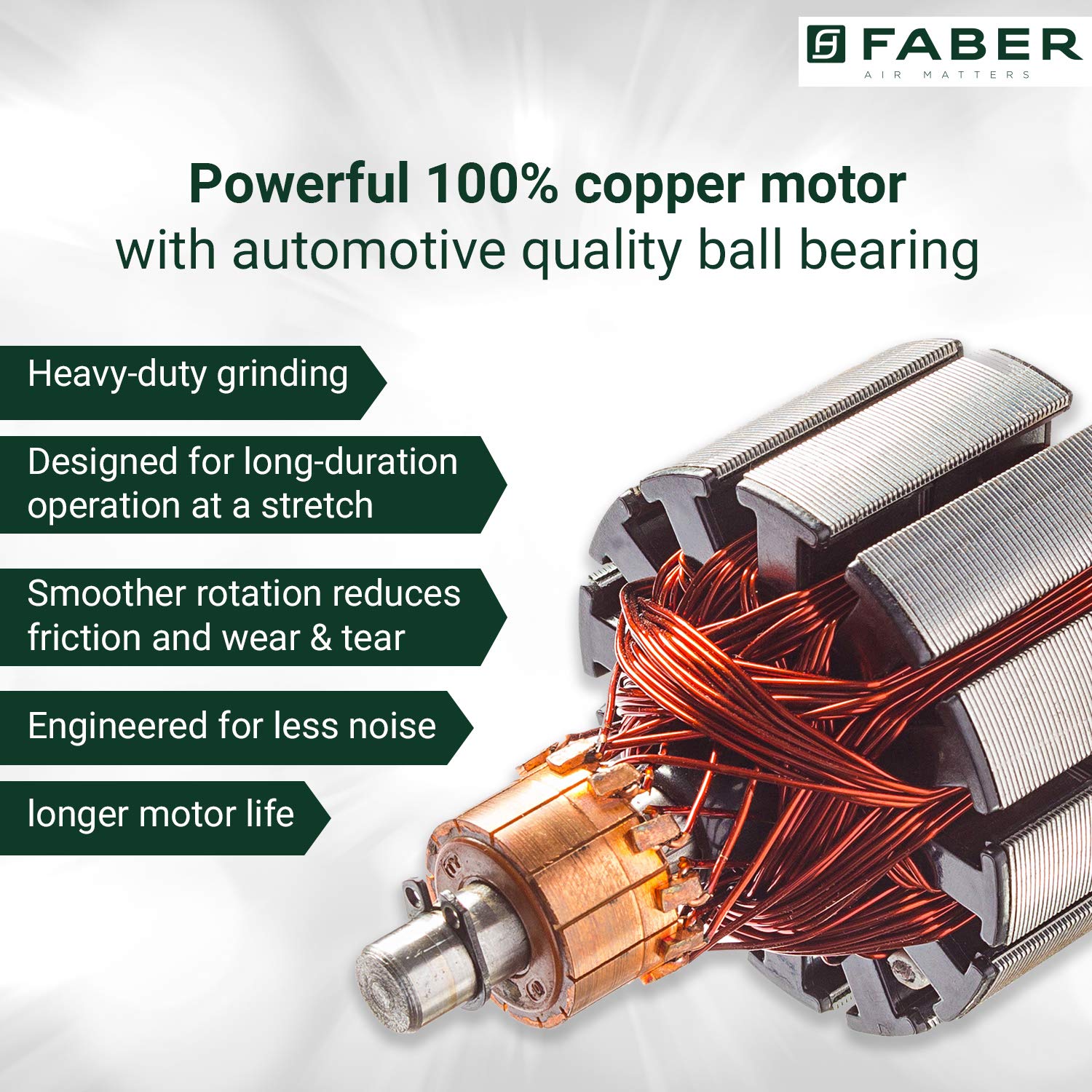 FABER Candy 1000 Watt 3 Jars Mixer Grinder (22000 RPM, 8-in-1 Functions, Black/White)_8