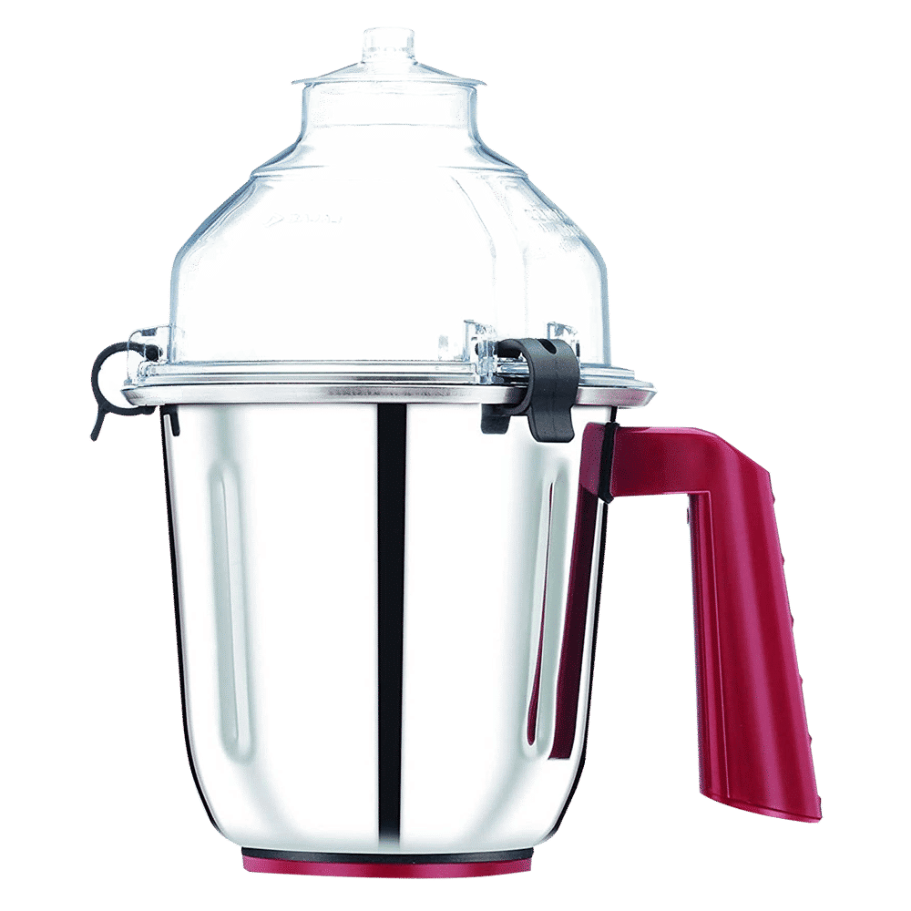 BAJAJ GX 4701 800 Watt 4 Jars Mixer Grinder (18000 RPM, Overload Protection, White & Red)_3
