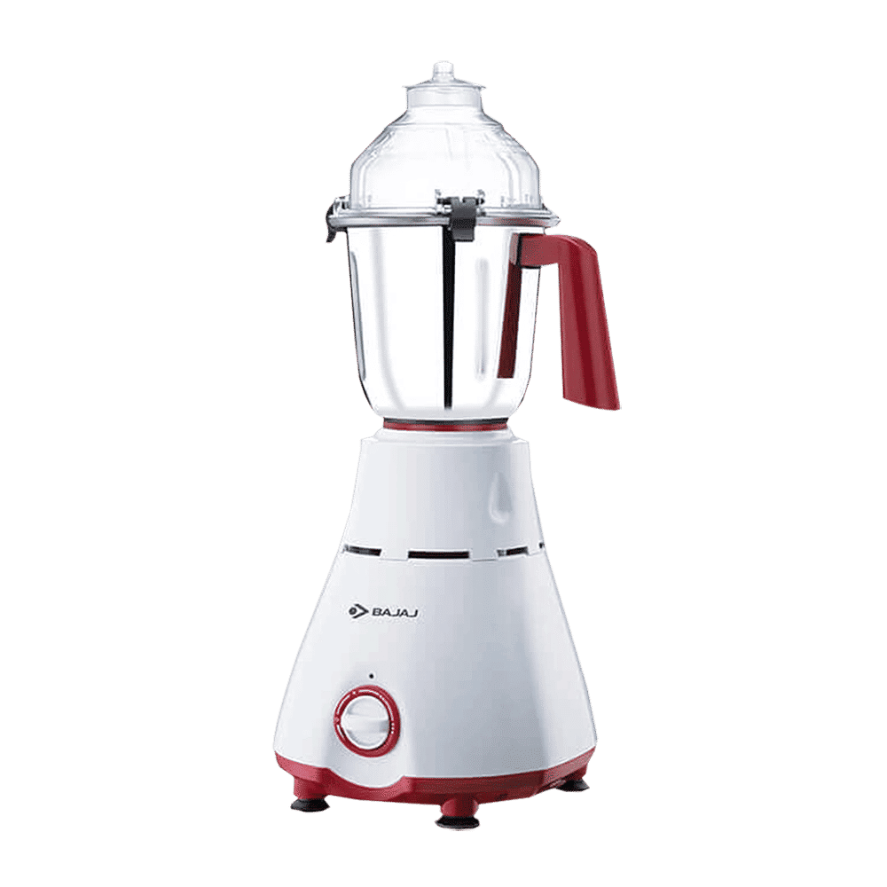 BAJAJ GX 4701 800 Watt 4 Jars Mixer Grinder (18000 RPM, Overload Protection, White & Red)_5