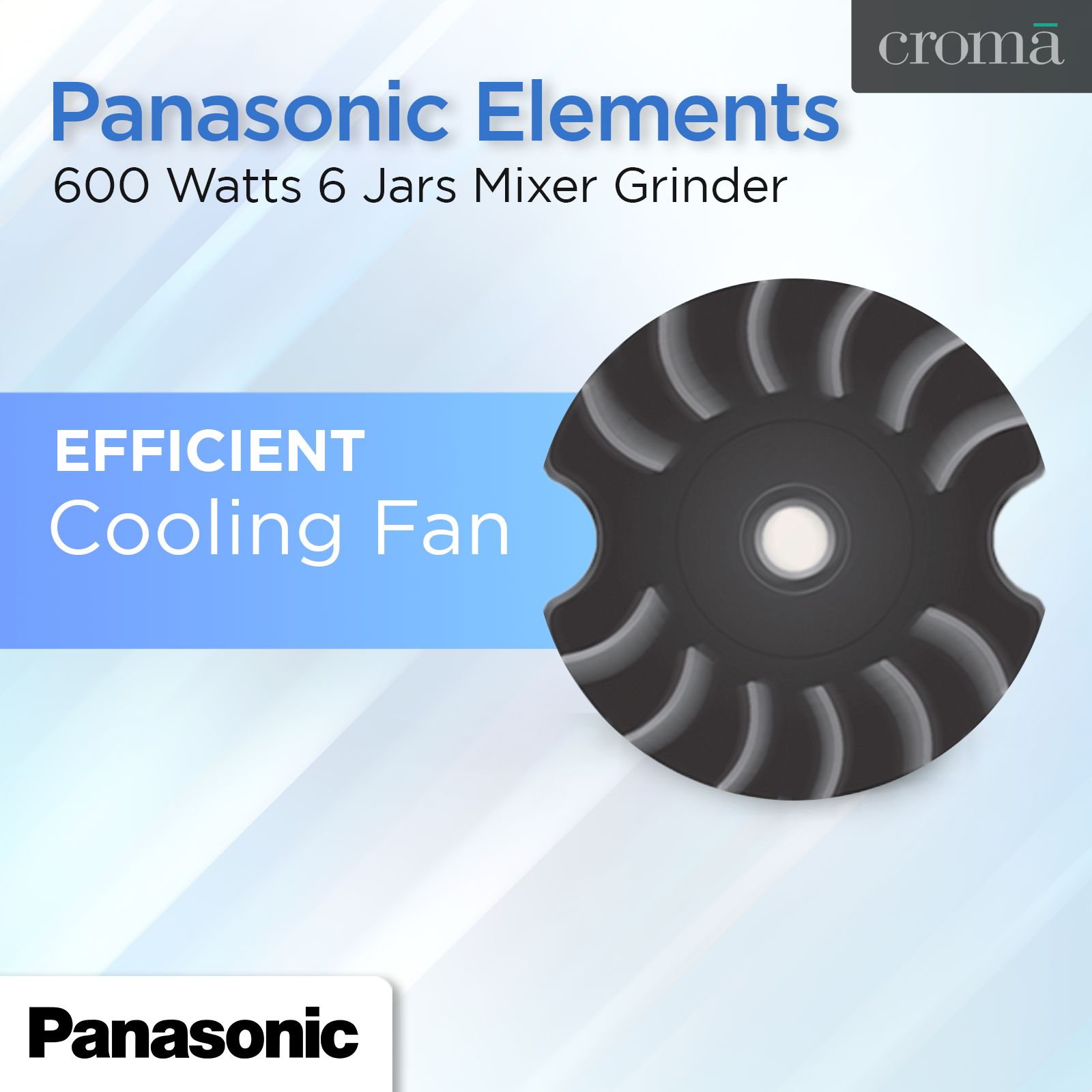 Panasonic Elements 600 Watts 6 Jars Mixer Grinder (Oil Seal Protection System, MX-AV625ES, Earthy Silver)_9