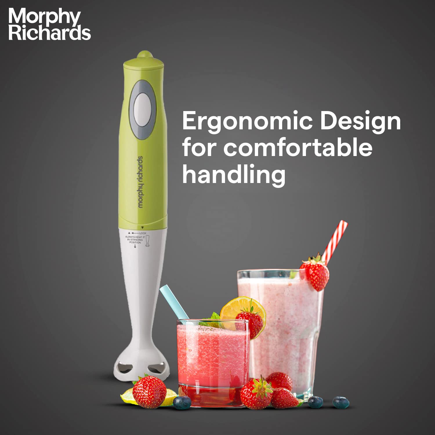 morphy richards Pronto Super 300 Watt Hand Blender (Ergonomic Design, Green) morphy richards Pronto Super 300 Watt Hand Blender (Ergonomic Design, Green)_9
