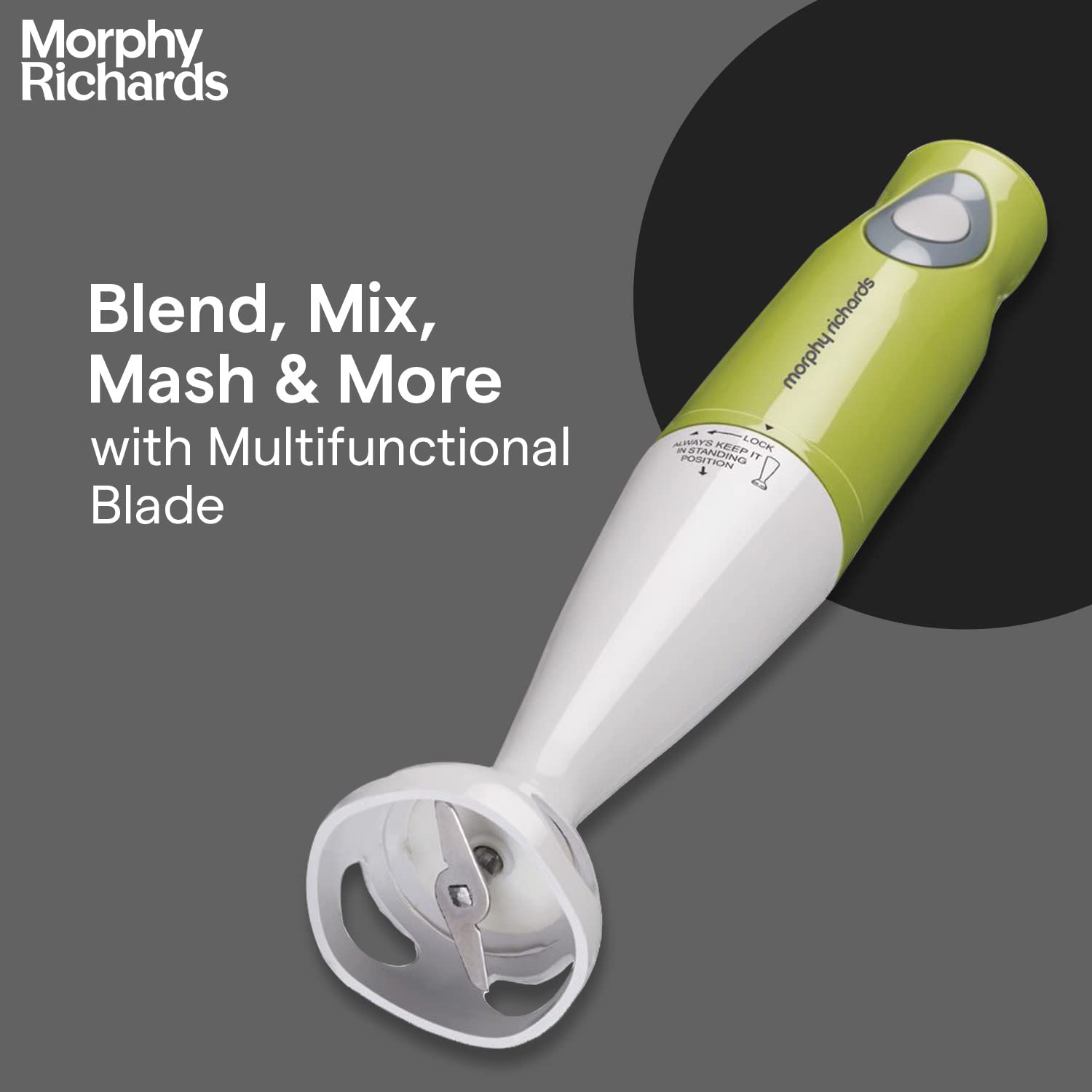 morphy richards Pronto Super 300 Watt Hand Blender (Ergonomic Design, Green) morphy richards Pronto Super 300 Watt Hand Blender (Ergonomic Design, Green)_11