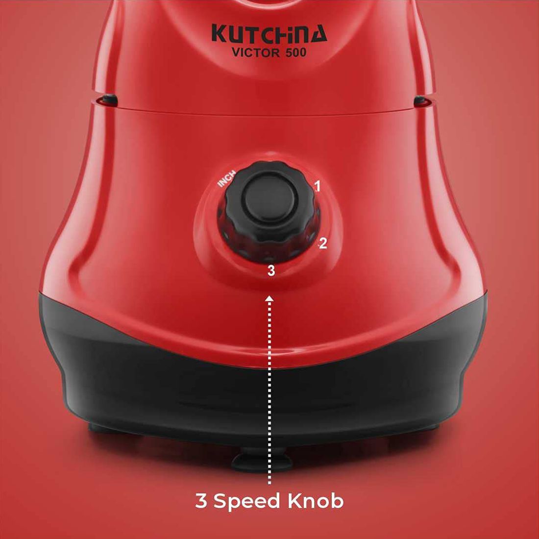 Kutchina MISI VICTOR 500 Watt 3 Jars Mixer Grinder (18000 RPM, Overload Protection, Red)_14