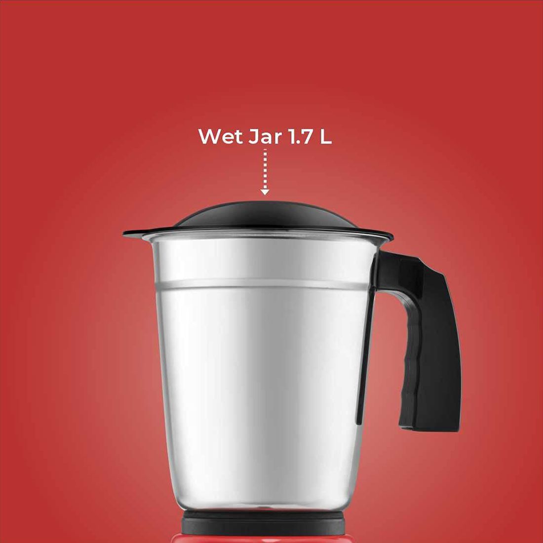 Kutchina MISI VICTOR 500 Watt 3 Jars Mixer Grinder (18000 RPM, Overload Protection, Red)_18