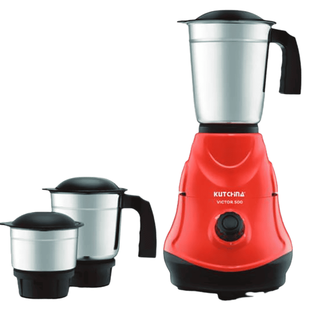 Kutchina MISI VICTOR 500 Watt 3 Jars Mixer Grinder (18000 RPM, Overload Protection, Red)_5