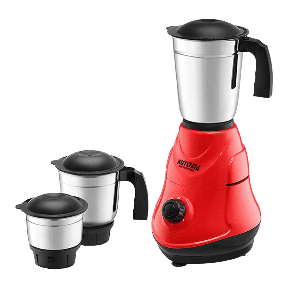 Kutchina MISI VICTOR 500 Watt 3 Jars Mixer Grinder (18000 RPM, Overload Protection, Red)_8