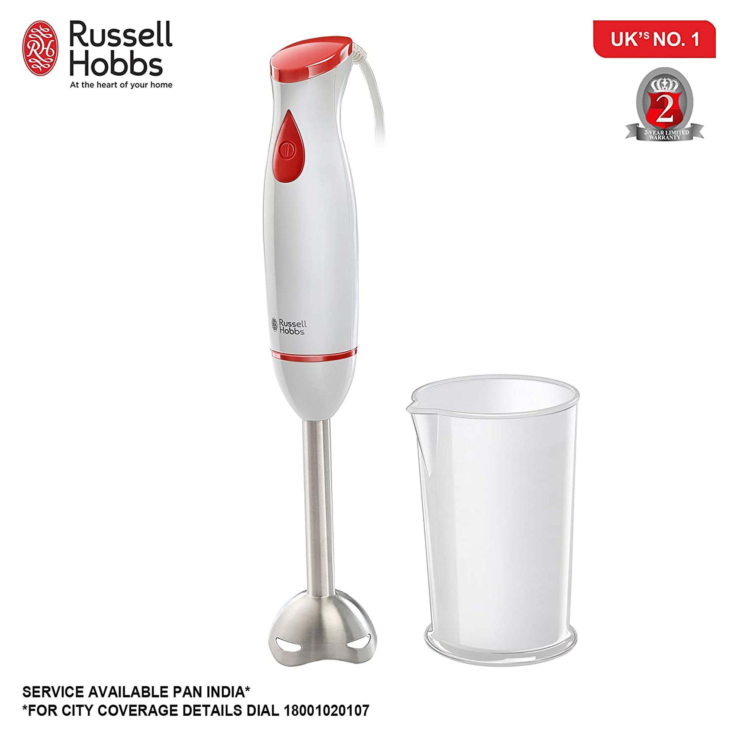 Russell Hobbs RHB300SS 300 Watt Hand Blender (Splash Free Design, White)_10