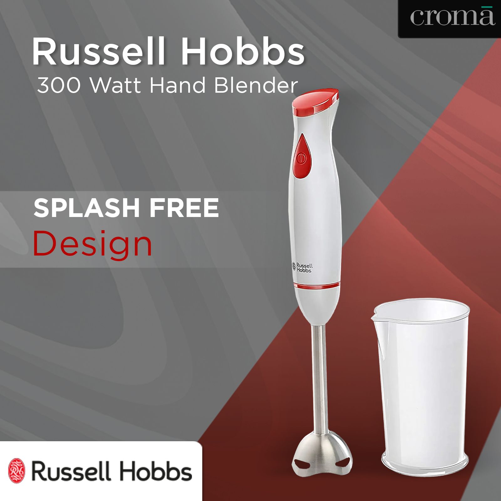 Russell Hobbs RHB300SS 300 Watt Hand Blender (Splash Free Design, White)_12