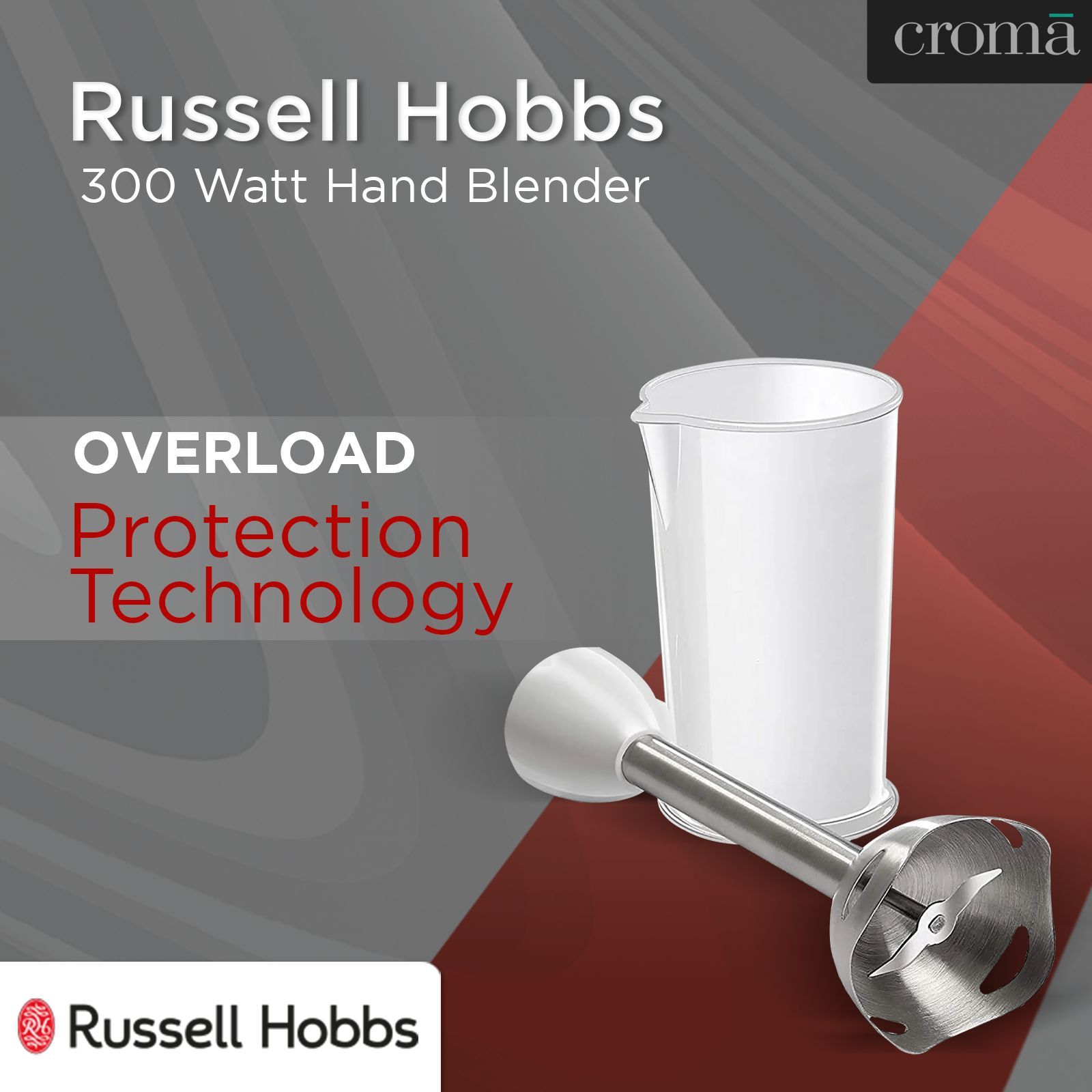 Russell Hobbs RHB300SS 300 Watt Hand Blender (Splash Free Design, White)_14