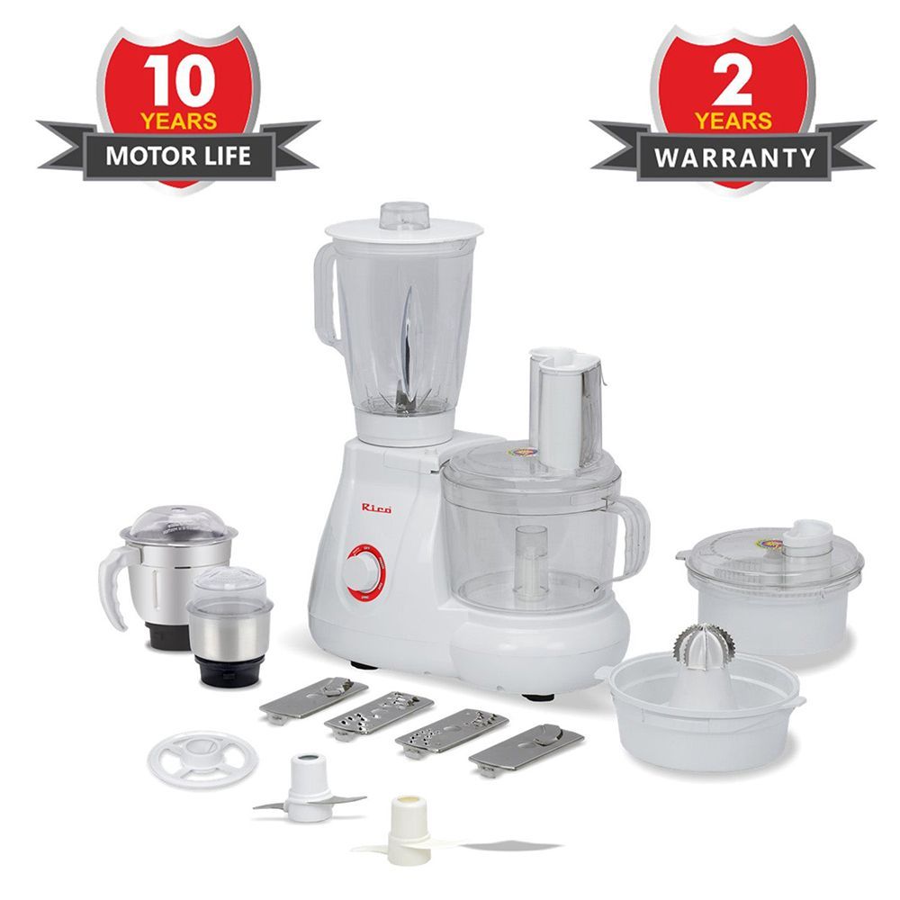 Rico 700 Watt Food Processor with 2 Blades (White)_10