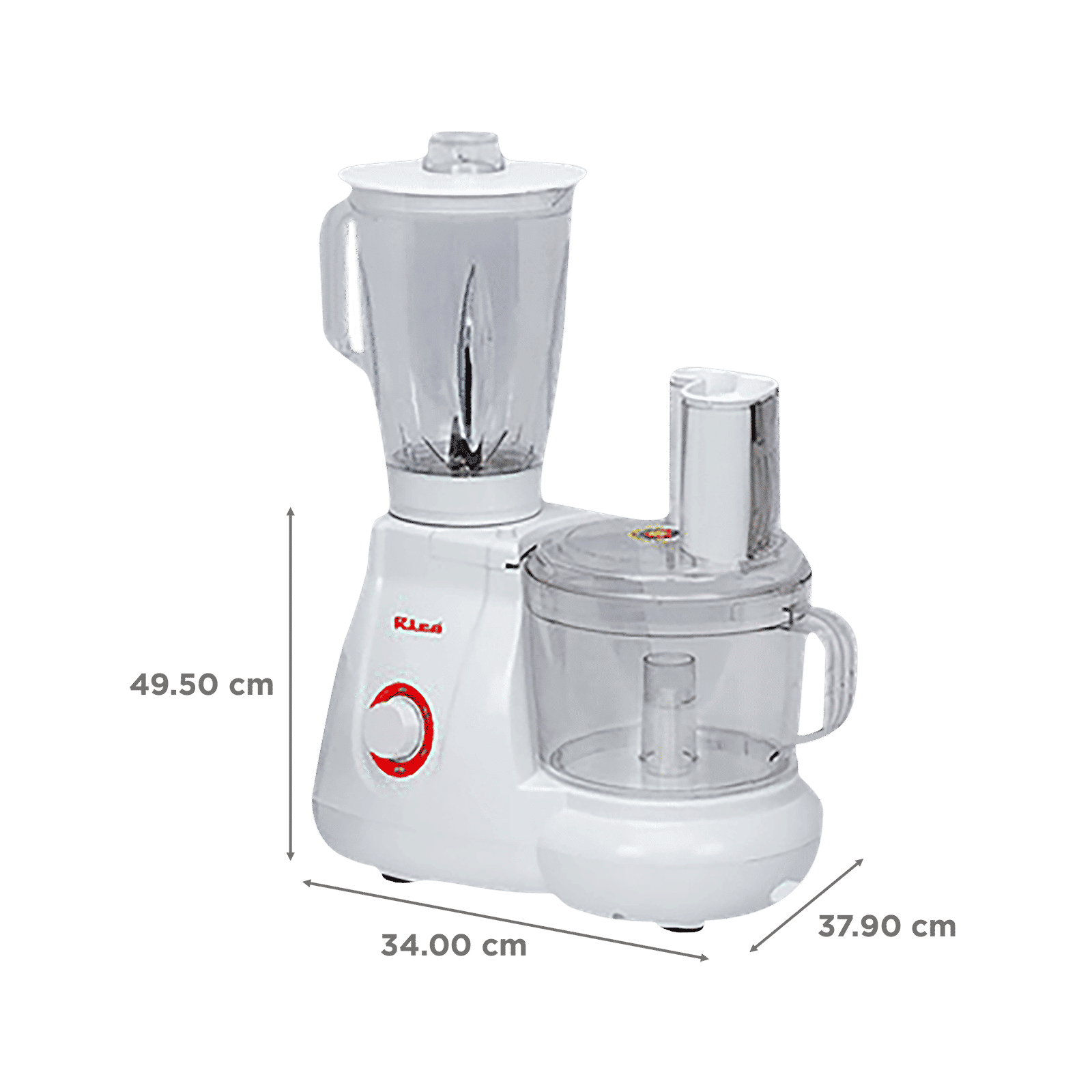 Rico 700 Watt Food Processor with 2 Blades (White)_3