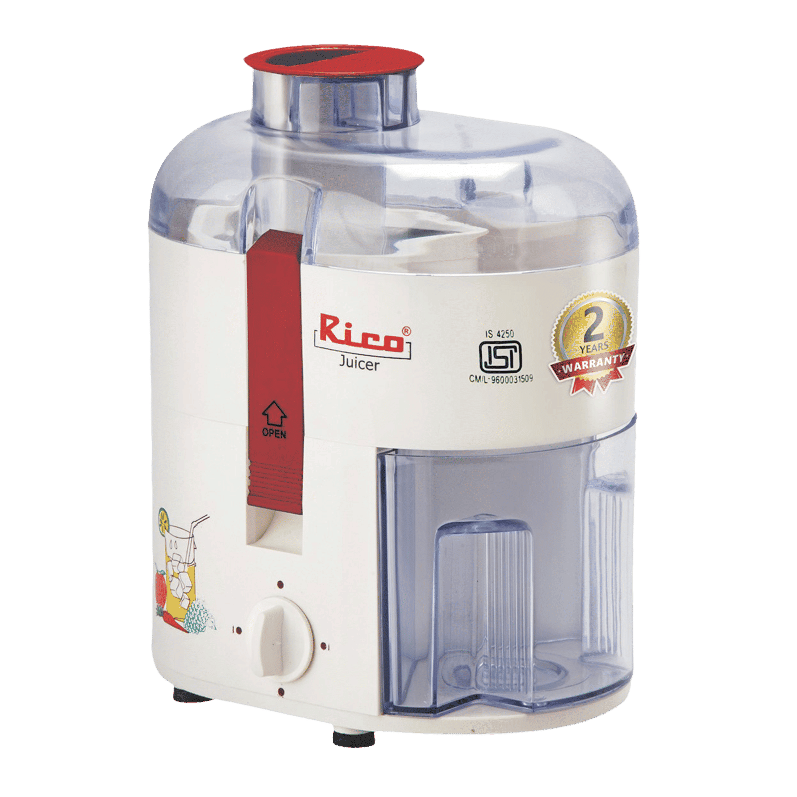 Rico 350 Watt Centrifugal Juicer (15000 RPM, Super Powerful Motor, White)_1