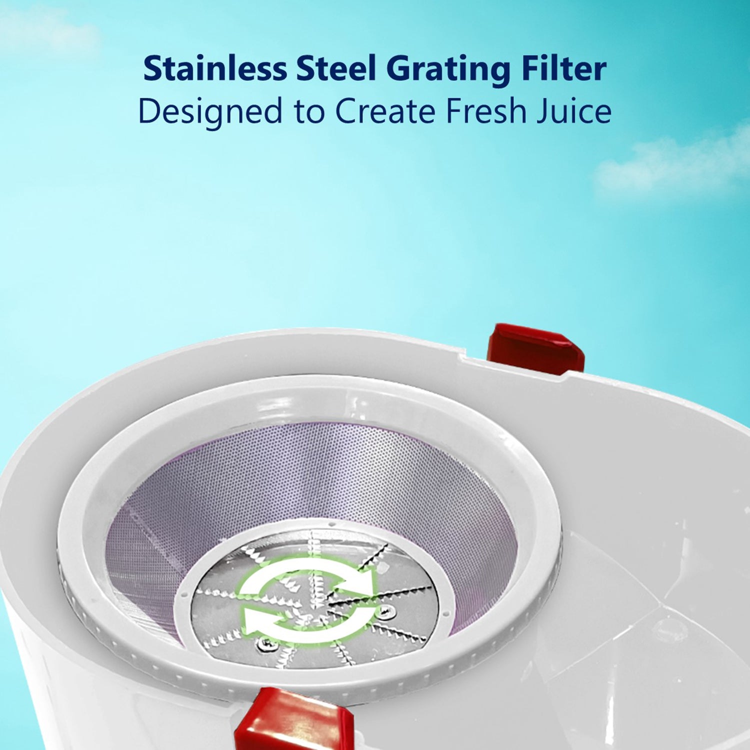 Rico 350 Watt Centrifugal Juicer (15000 RPM, Super Powerful Motor, White)_9