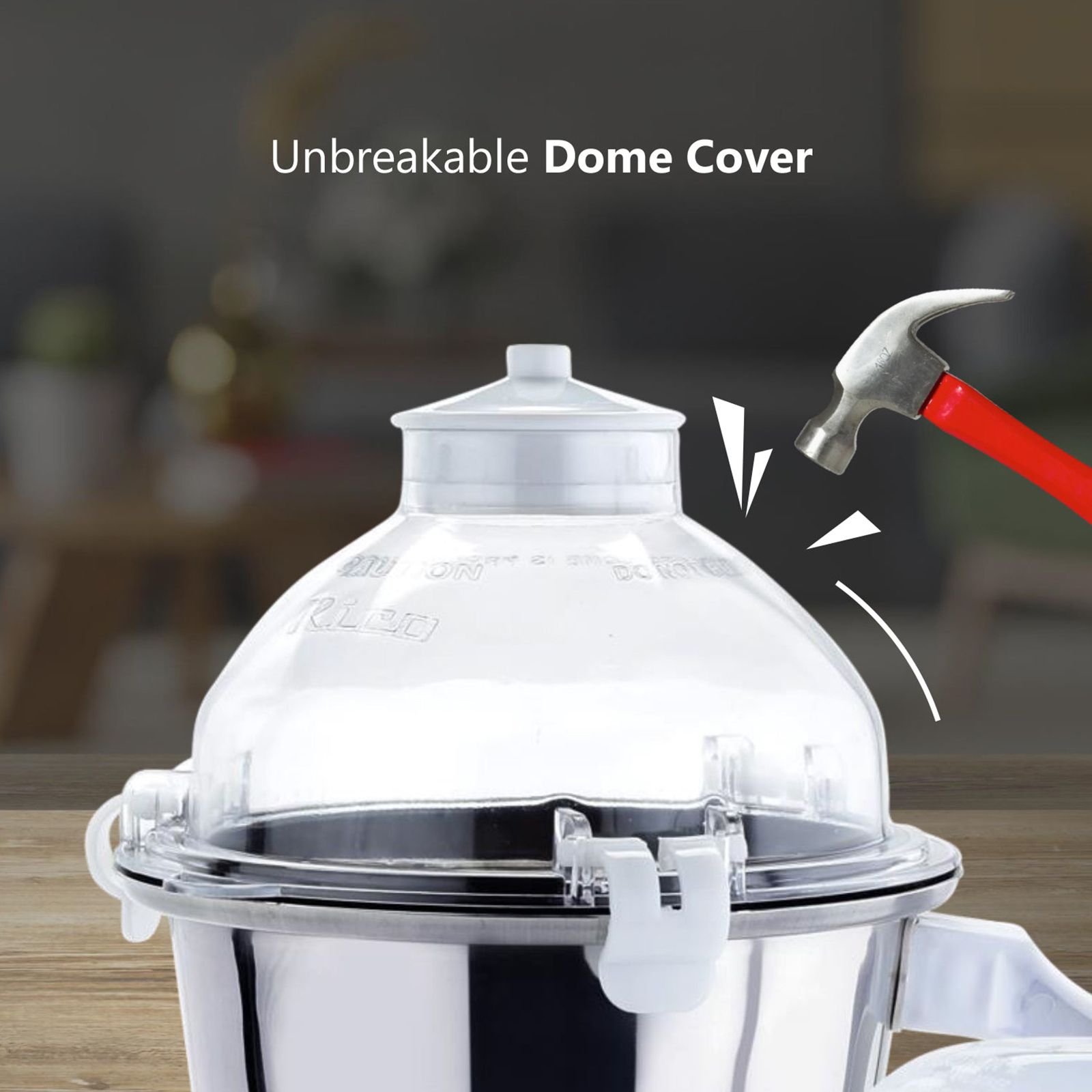 Rico 750 Watt 3 Jars Mixer Grinder (18000 RPM, Overload Protection, White)_12