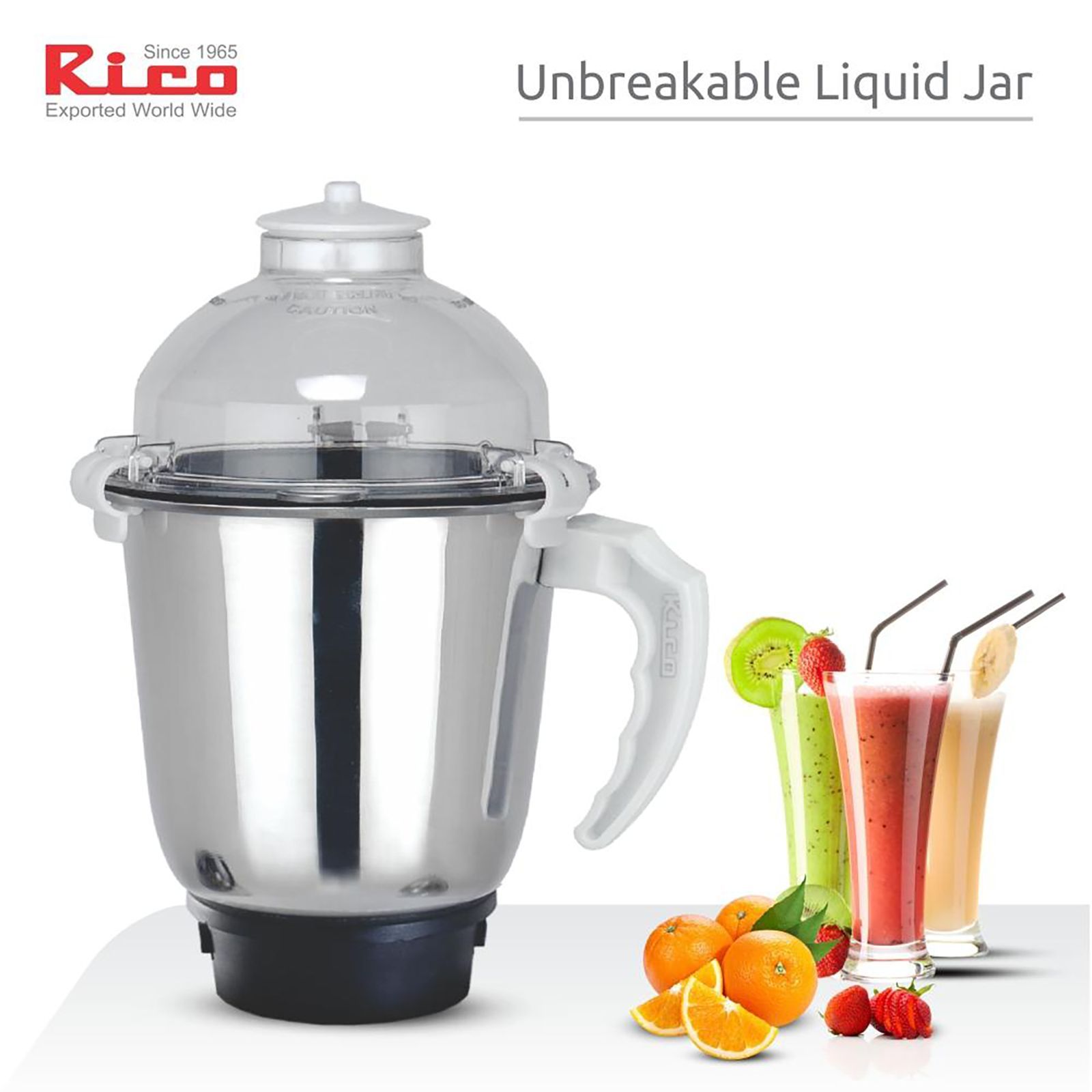 Rico MG 1803 750 Watt 3 Jars Mixer Grinder (18000 RPM, 3 Speed Control with Whip Option, White)_10